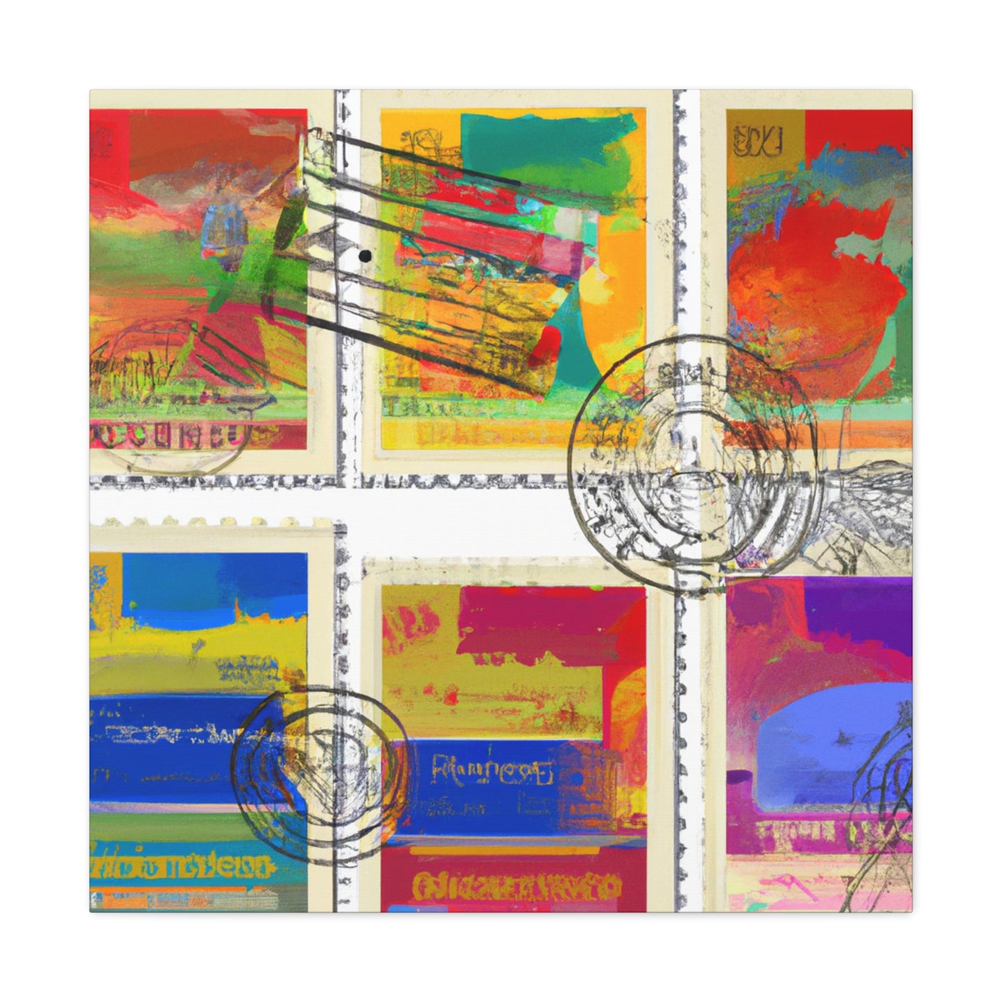 Forever Global Adventurestamps - Postage Stamp Collector Canvas Wall Art