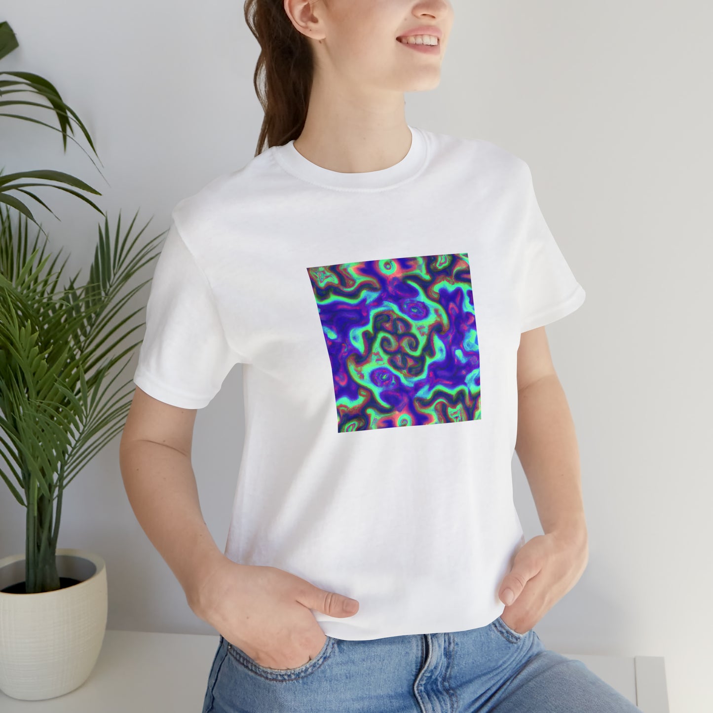 Victor Vogue - Psychedelic Trippy Pattern Tee Shirt