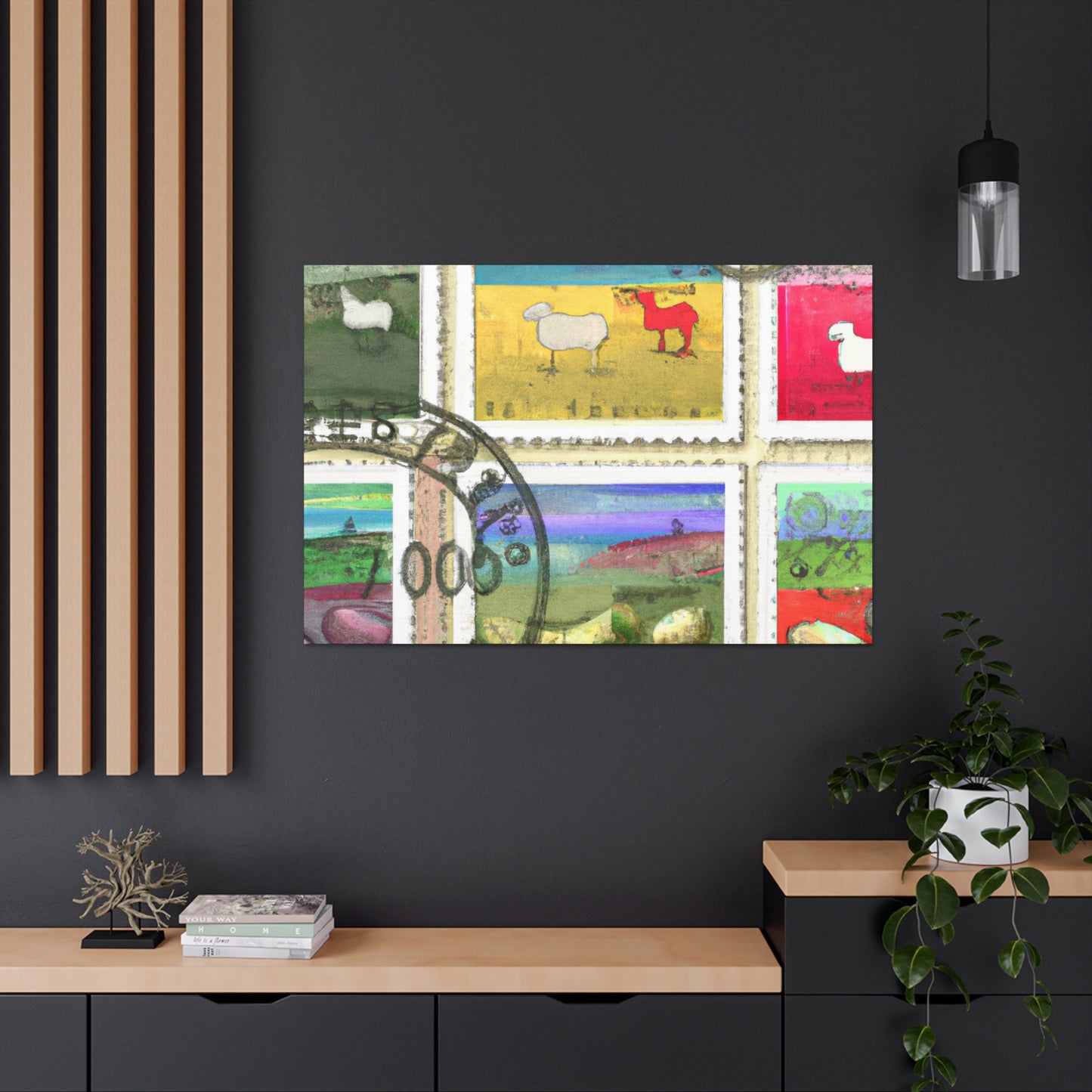 "Expressions of Unity" - Postage Stamp Collector Canvas Wall Art