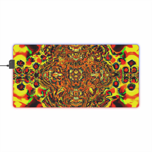 Davey the Dancing Droid - Psychedelic Trippy LED Light Up Gaming Mouse Pad