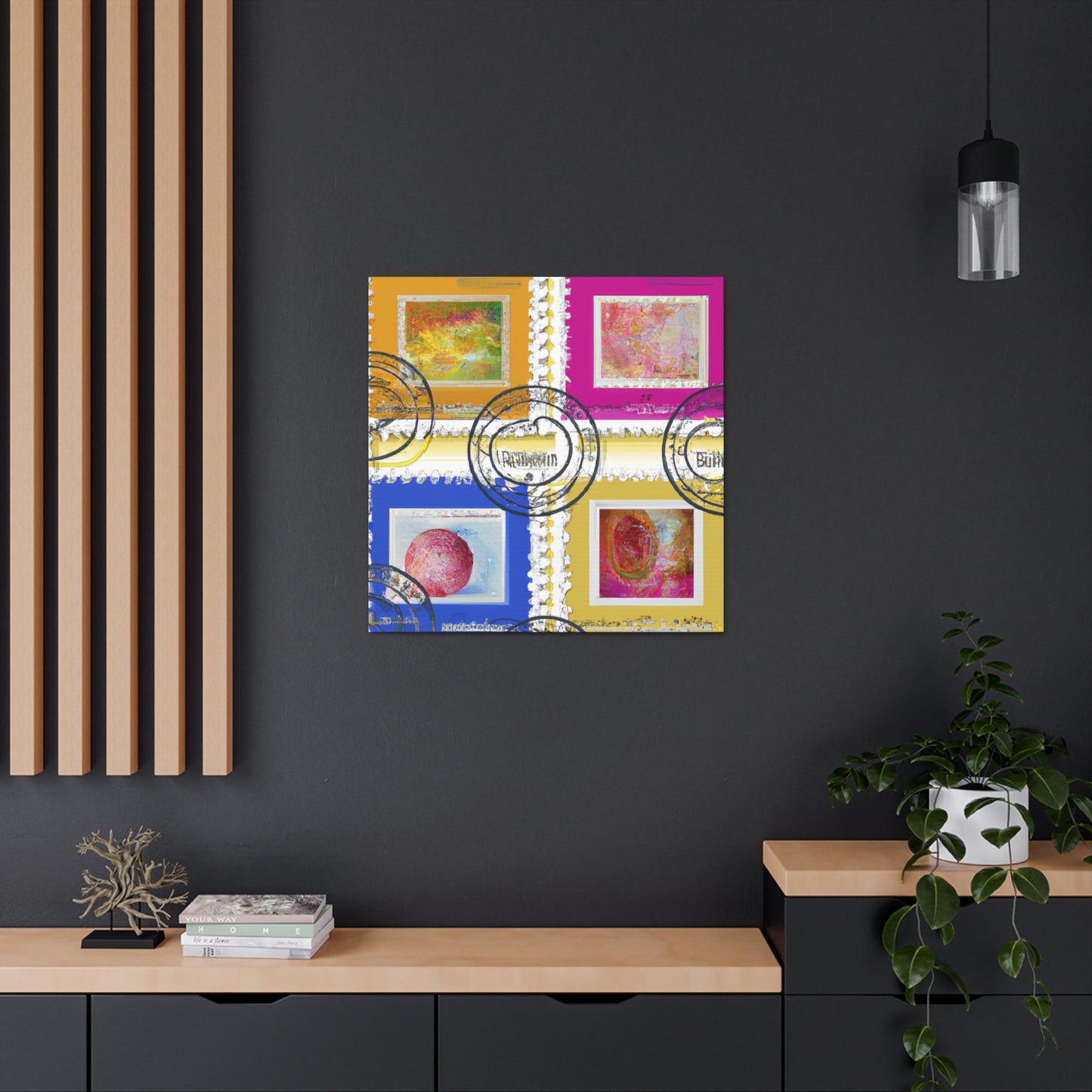 Global Discoveries Series - Postage Stamp Collector Canvas Wall Art