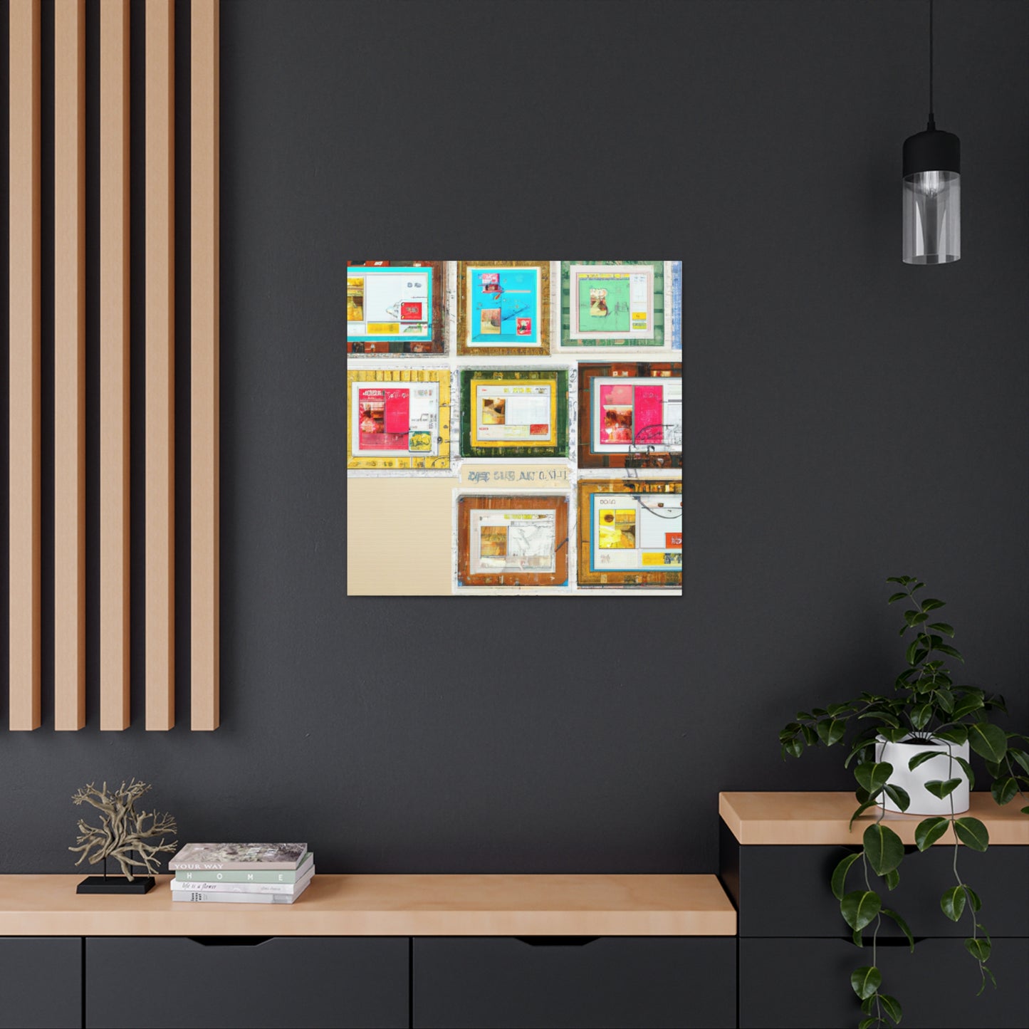 Global Journey Stamp Collection - Postage Stamp Collector Canvas Wall Art