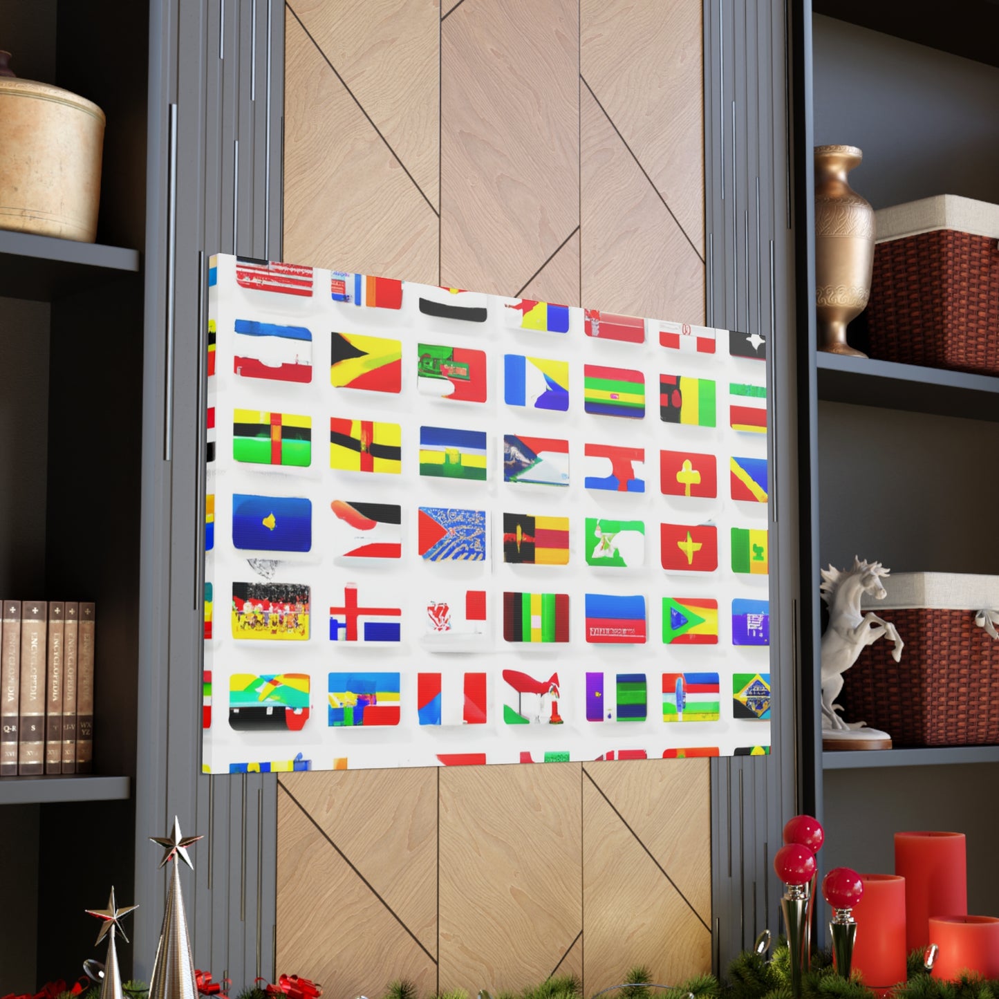 Adelaide Wansbrough - Flags Of The World Canvas Wall Art