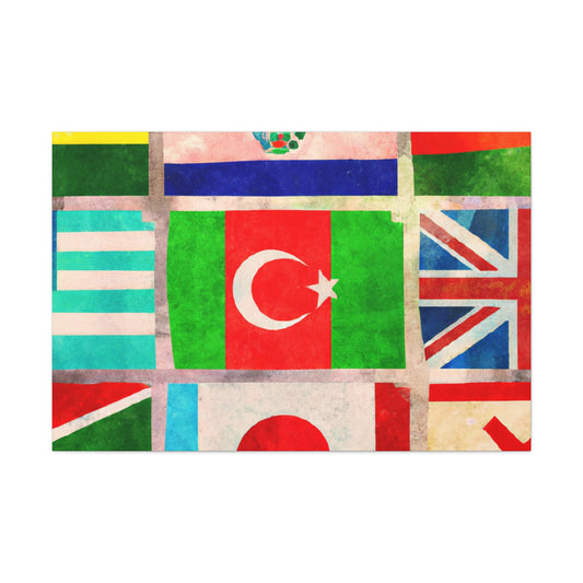 Frances Bellamy - Flags Of The World Canvas Wall Art