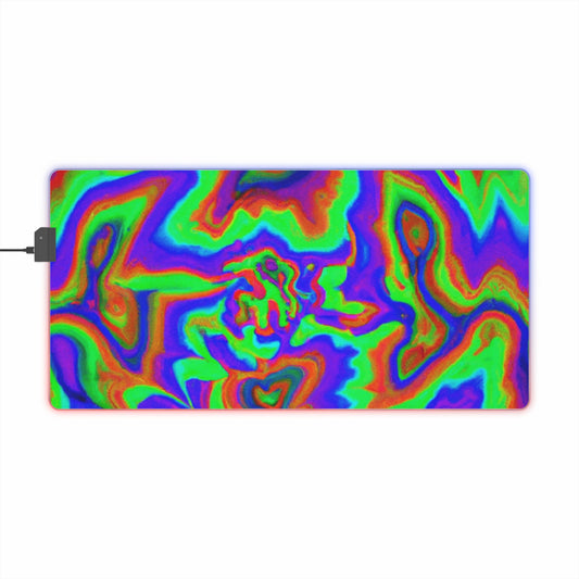 Freddy the Flip Flop Flinger - Psychedelic Trippy LED Light Up Gaming Mouse Pad