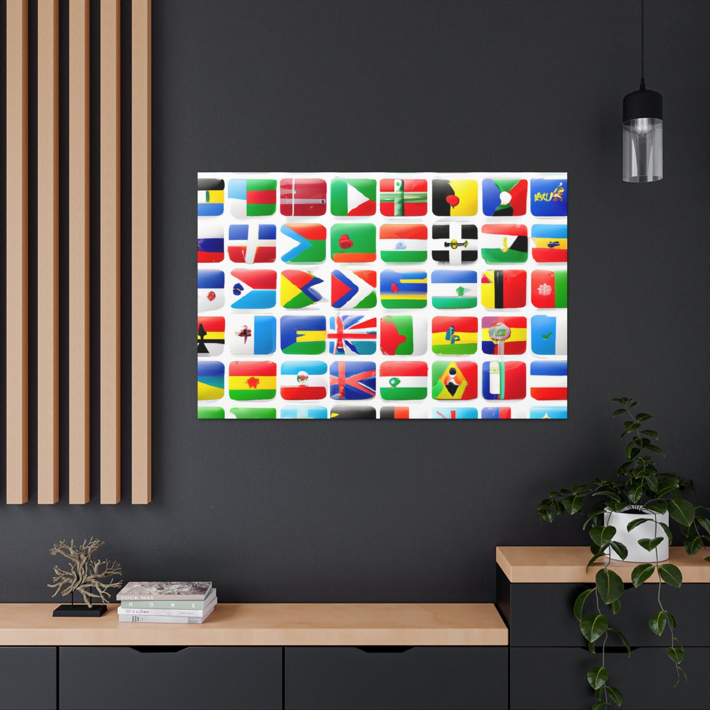 Emma Warren-Gardner - Flags Of The World Canvas Wall Art