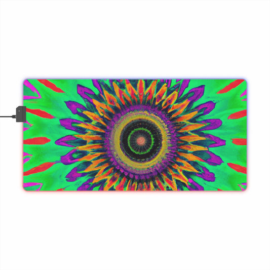 Icky McBopster - Psychedelic Trippy LED Light Up Gaming Mouse Pad