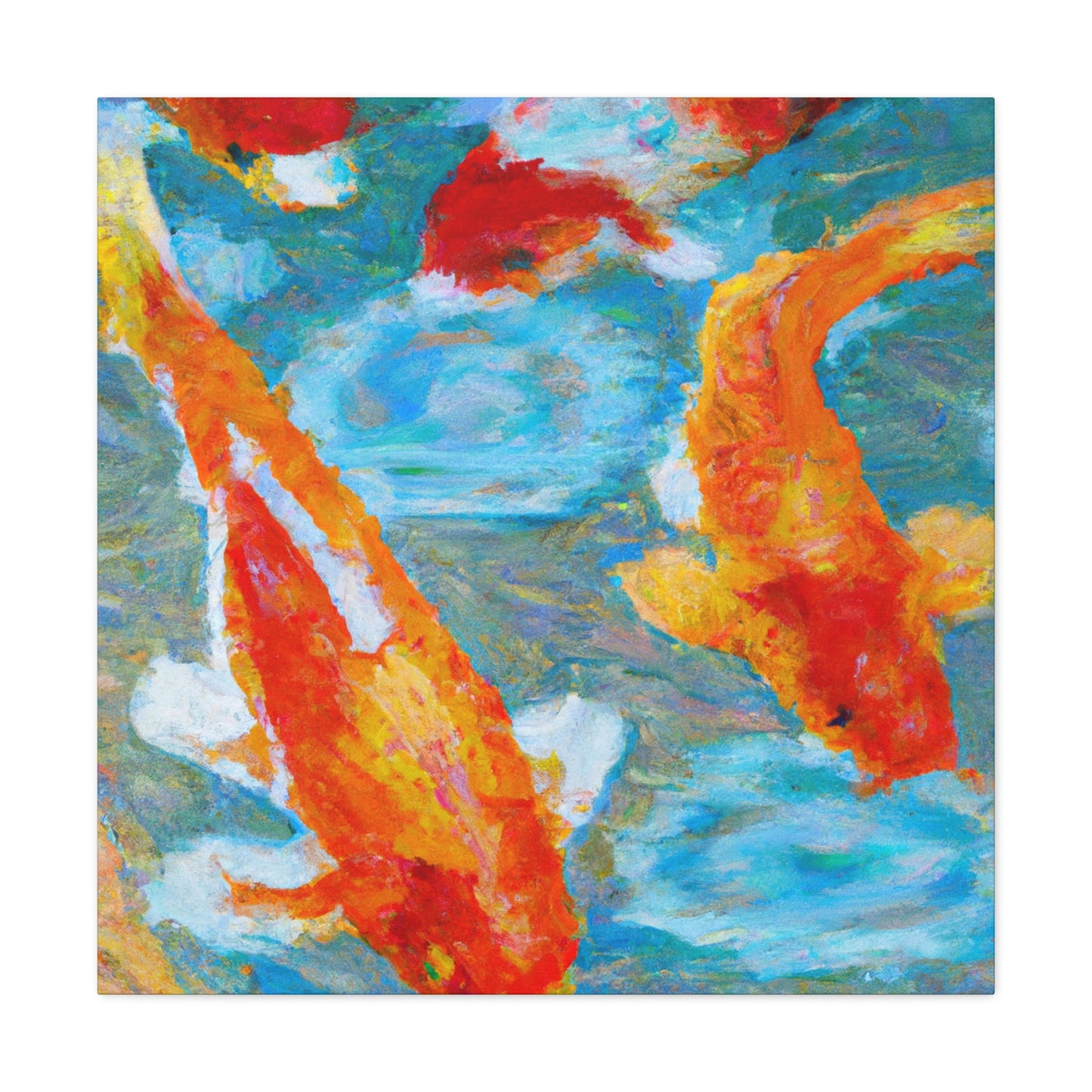 Gertrude the Bard - Koi Fish Canvas Wall Art