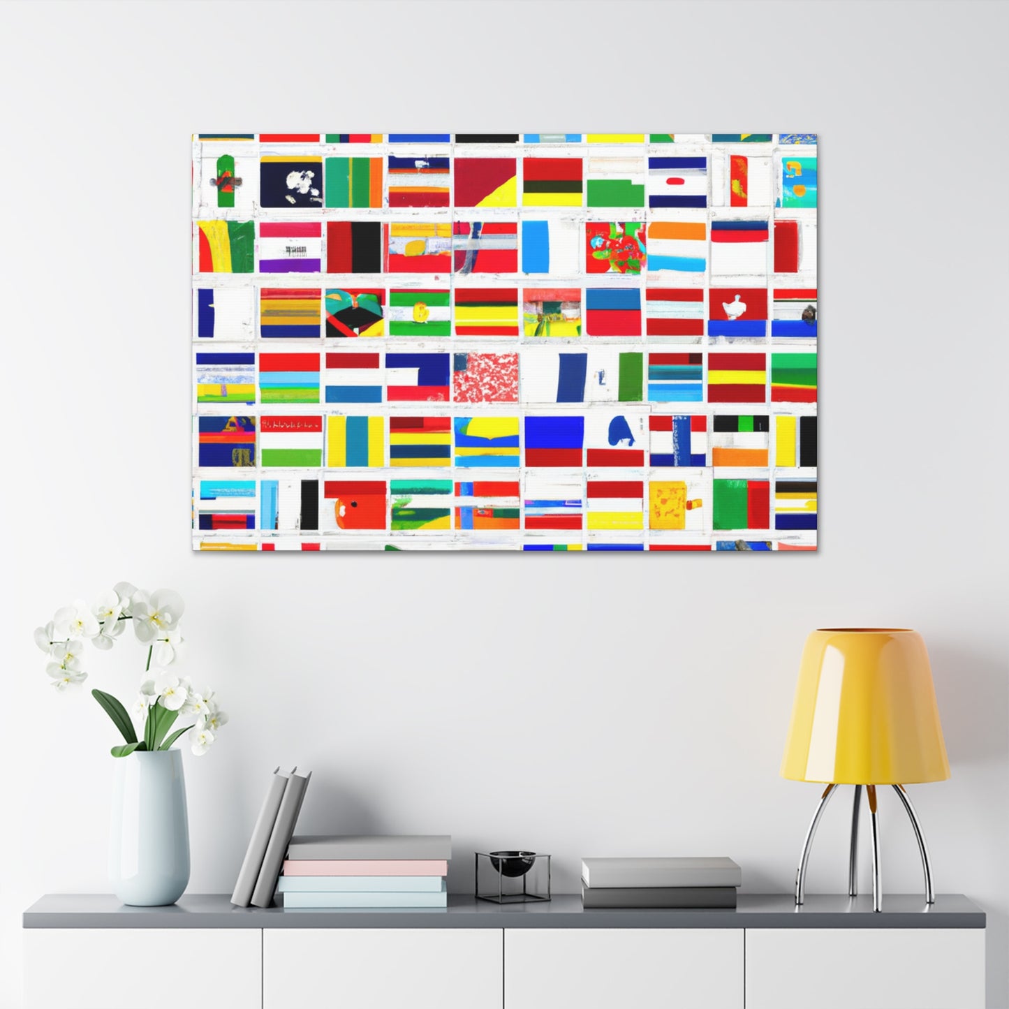 William F. Kofahl - Flags Of The World Canvas Wall Art