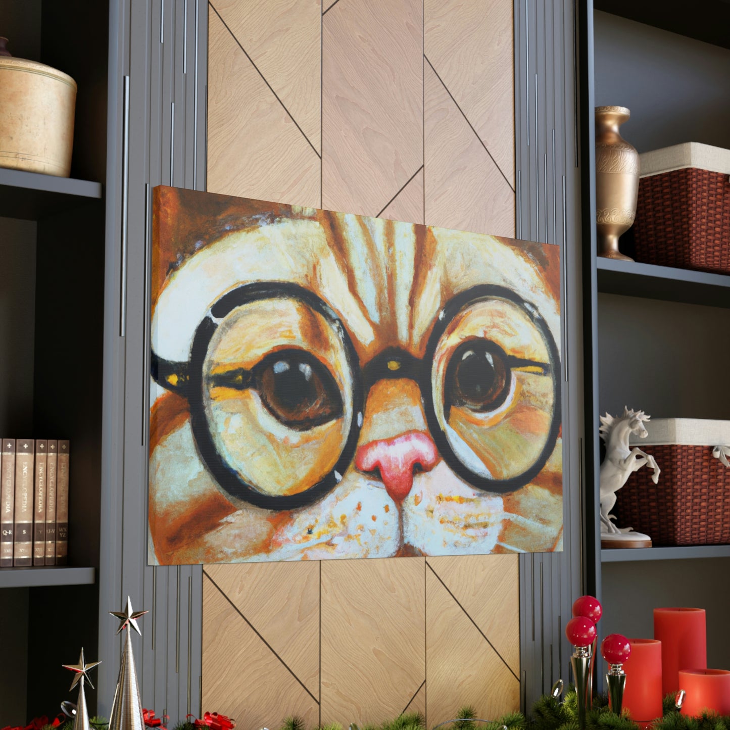 Sylvester 'Sugar' Snickers - Cat Lovers Canvas Wall Art
