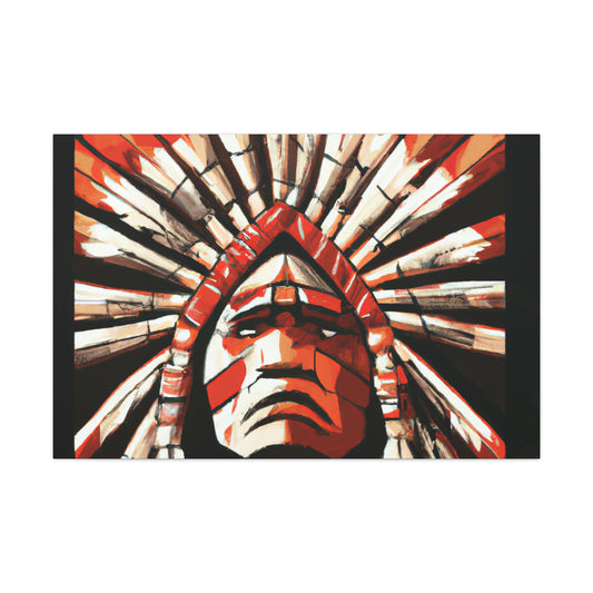 Crow Feathers. - Native American Indian Canvas Wall Art