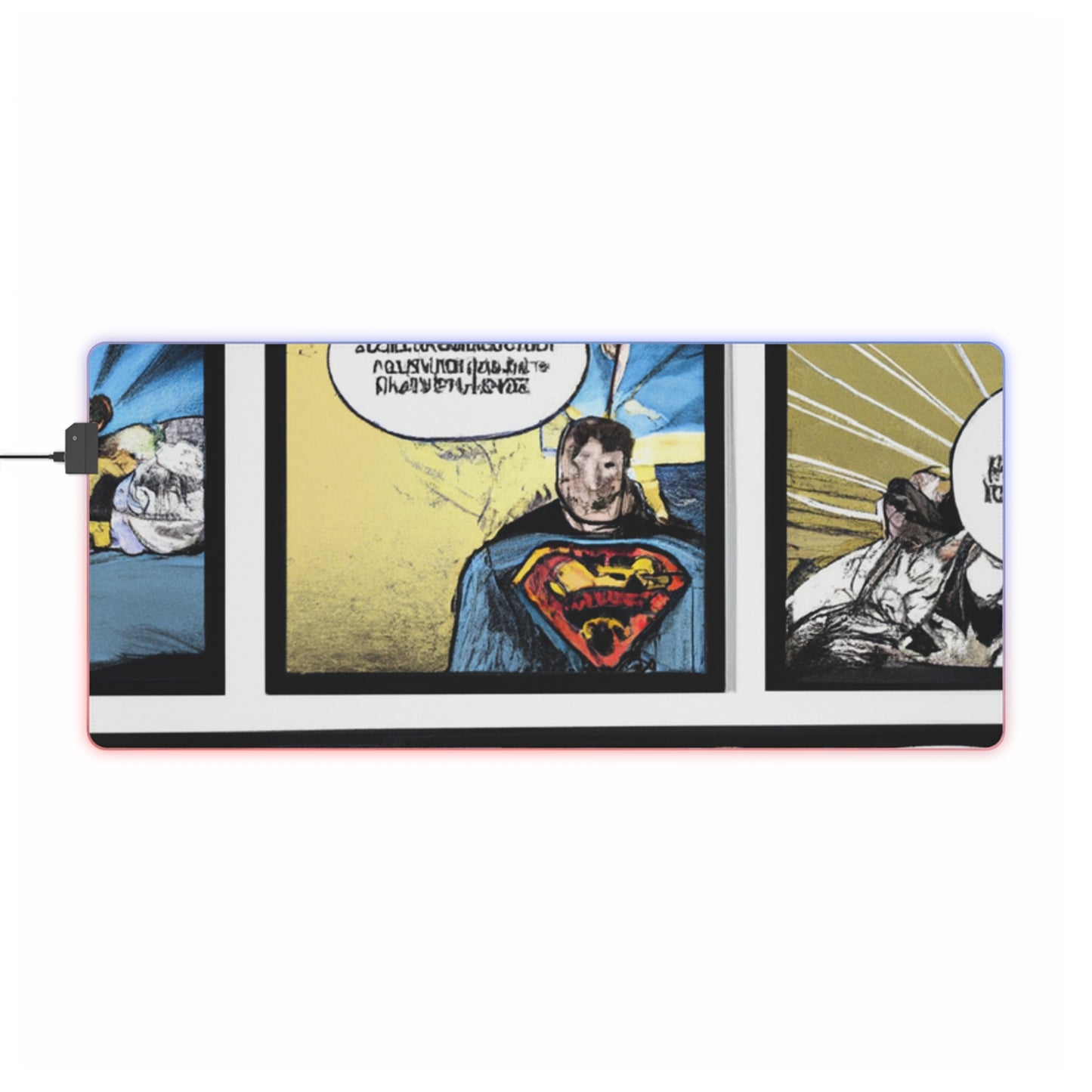 Sparky Triggerfinger - Comic Book Collector LED Light Up Gaming Mouse Pad