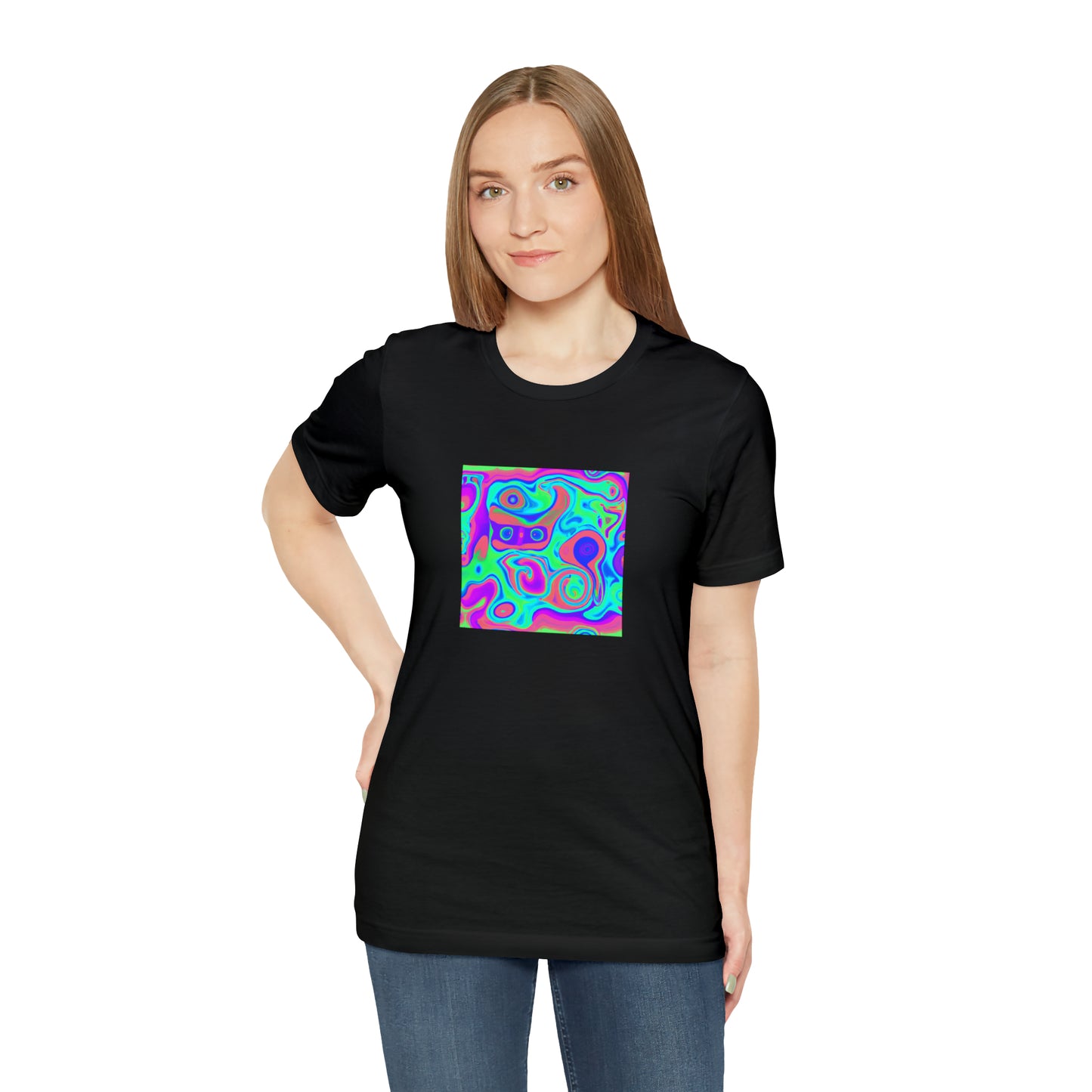 Miles Minnelli - - Psychedelic Trippy Pattern Tee Shirt