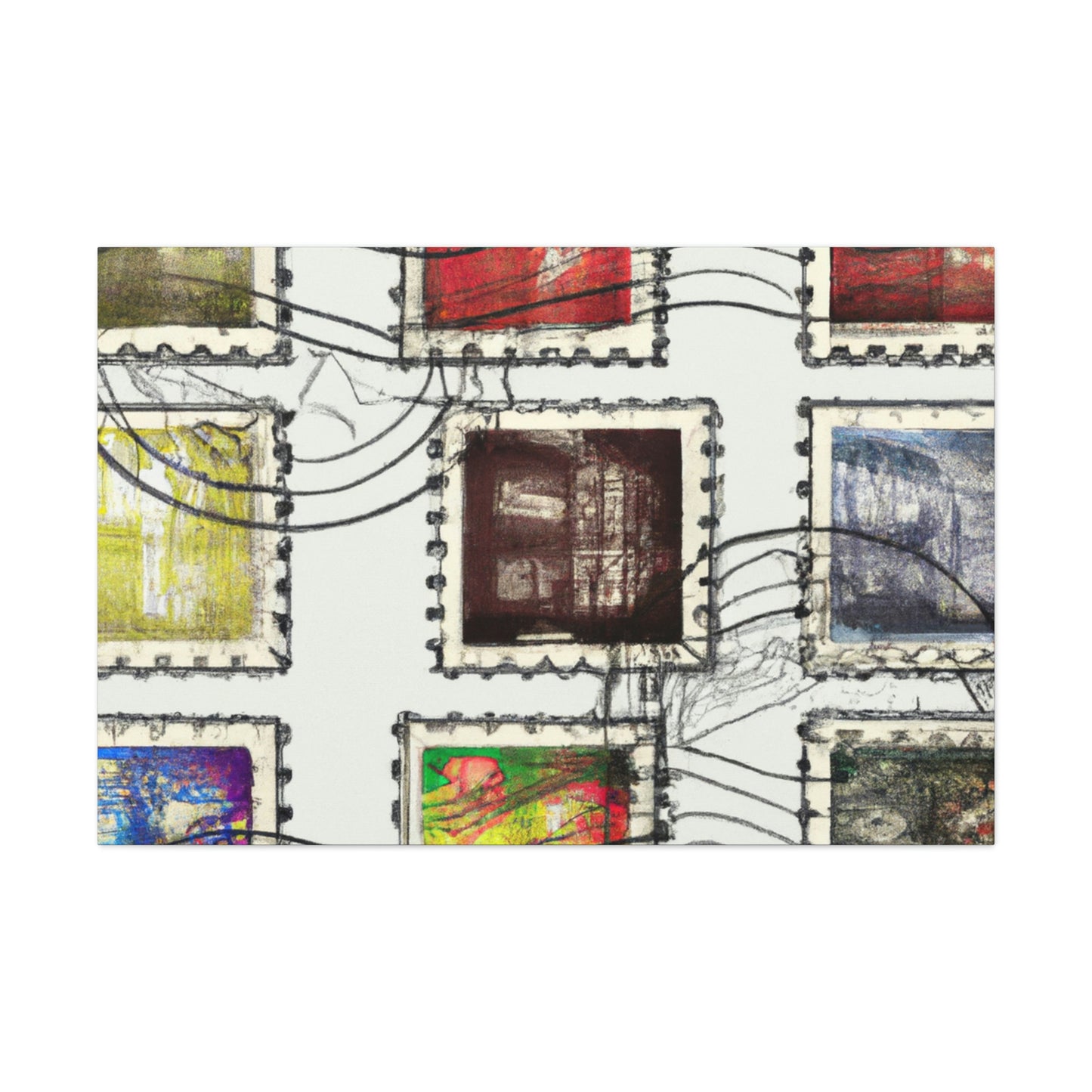 Global Stamp Collection - Canvas