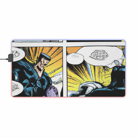 Victor Von Sprocket - Comic Book Collector LED Light Up Gaming Mouse Pad