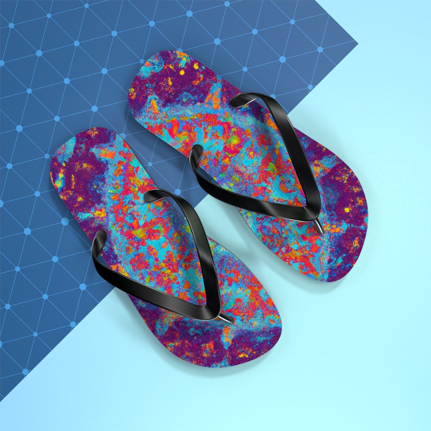 Abigail Cuthbert, Bootmaker - Psychedelic Trippy Flip Flop Beach Sandals