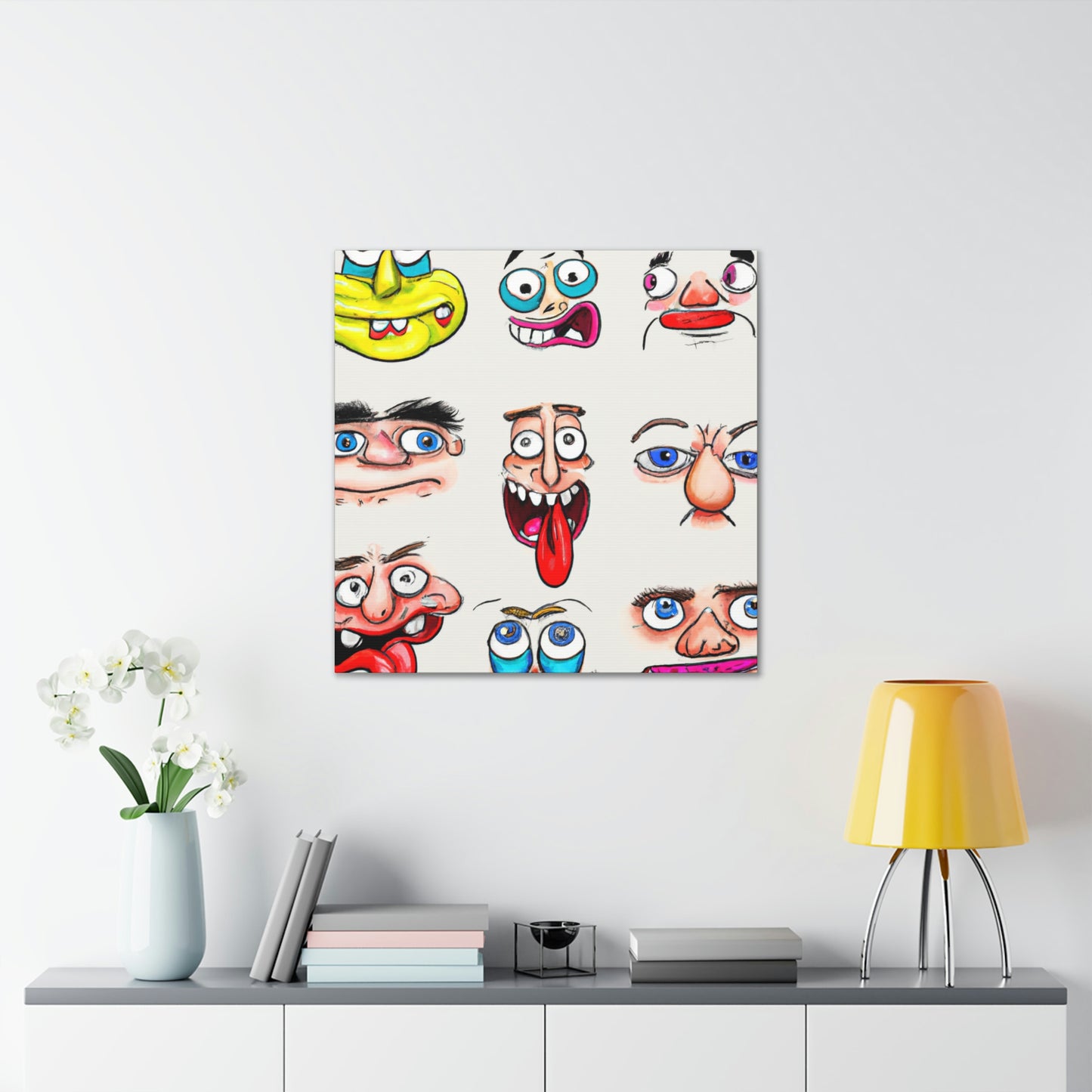 Edgaria Fairweave - Cartoon Collector Canvas Wall Art