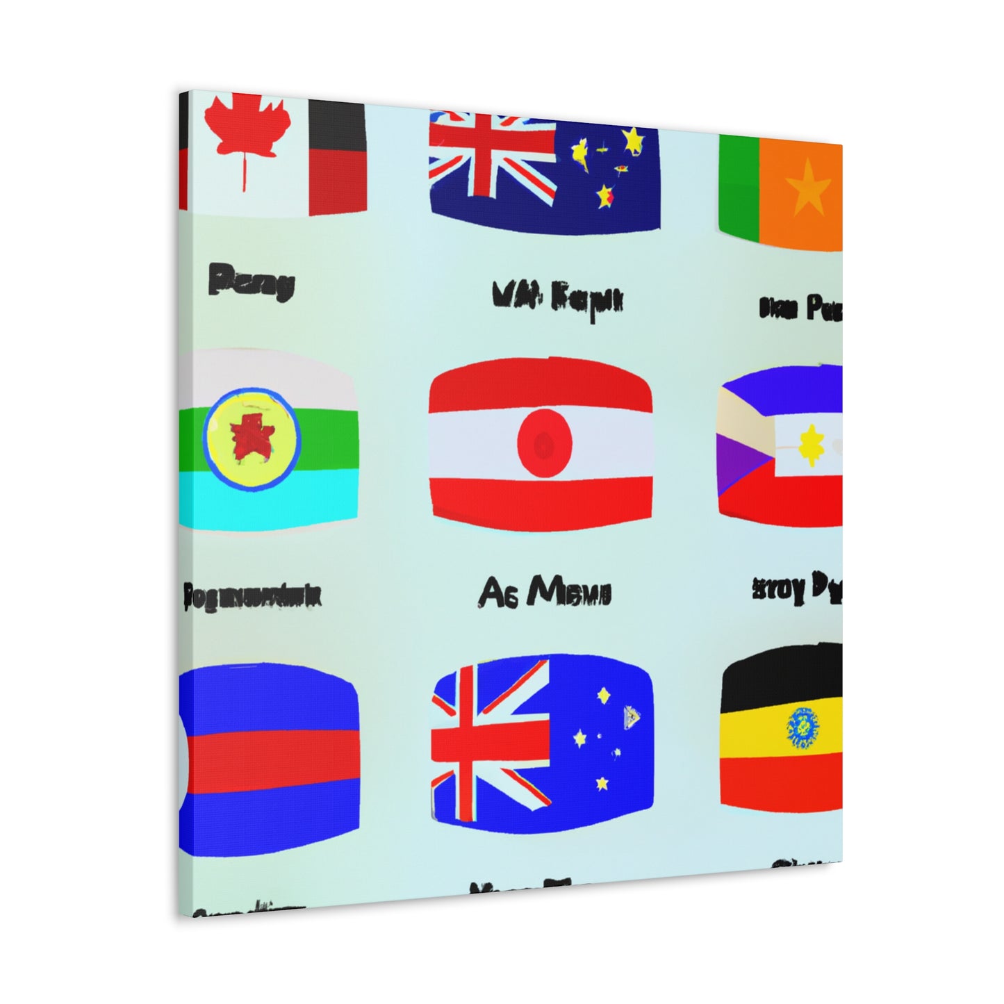 Frances Bellamy - Flags Of The World Canvas Wall Art