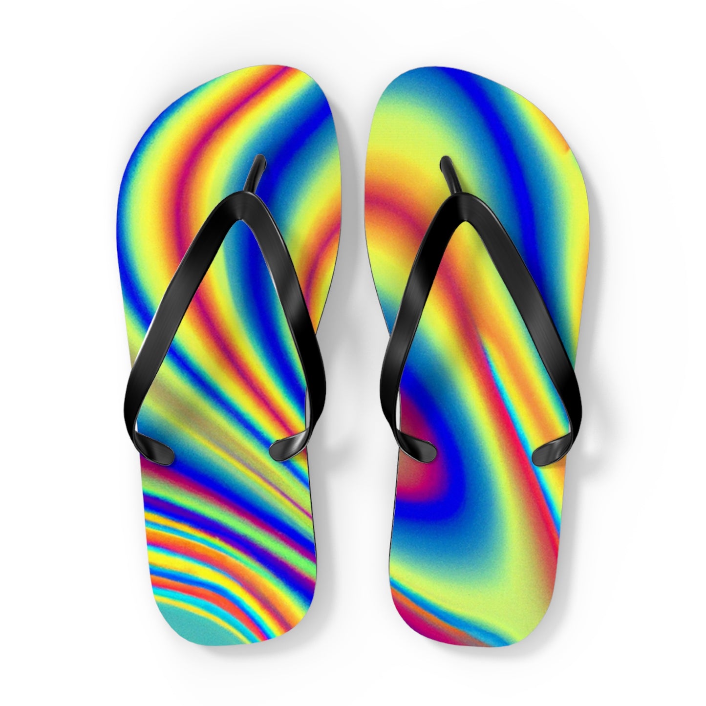 Emily Parkman, Shoe Maker - Psychedelic Trippy Flip Flop Beach Sandals