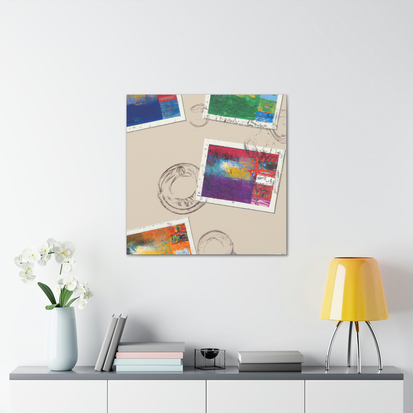 "World Postage Tour" - Postage Stamp Collector Canvas Wall Art