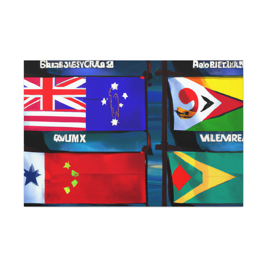 .

Ansa Flagsmith - Flags Of The World Canvas Wall Art