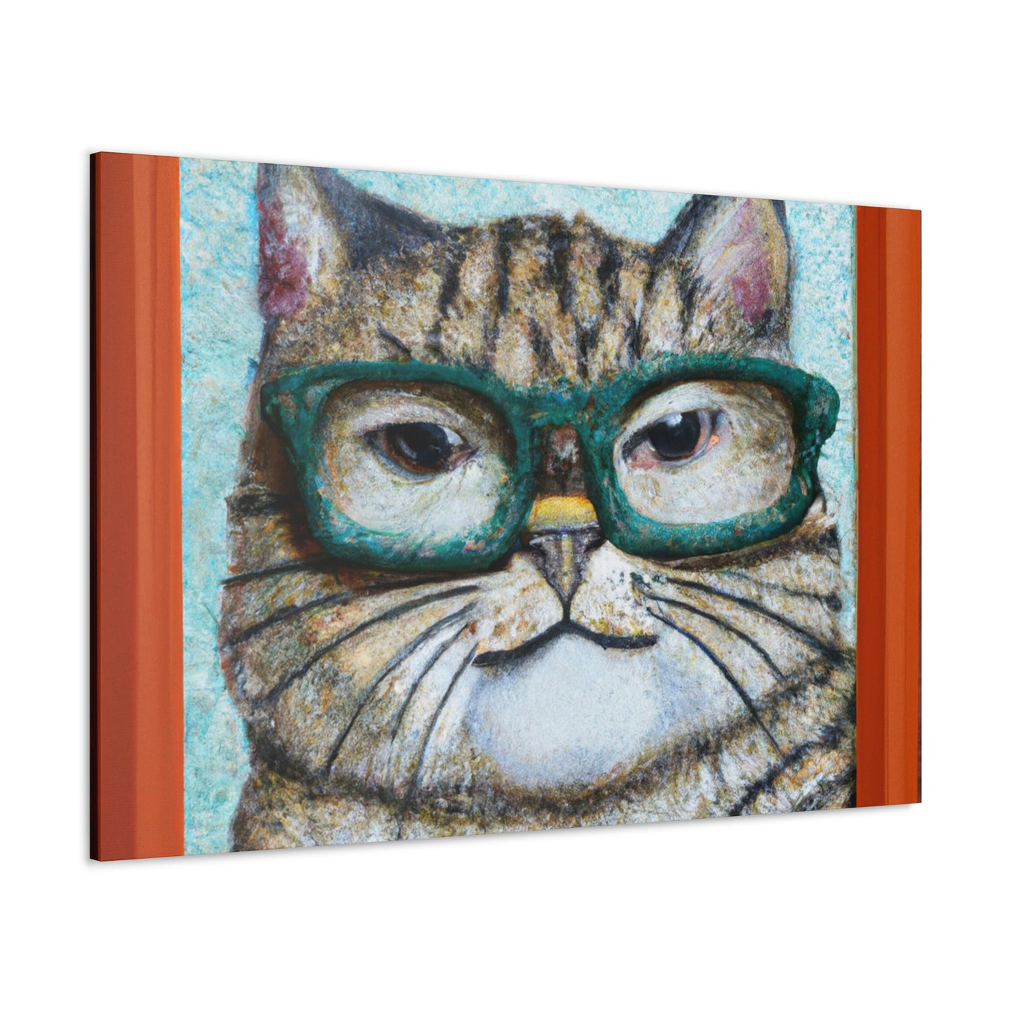Spikey Whiskerbottoms - Cat Lovers Canvas Wall Art