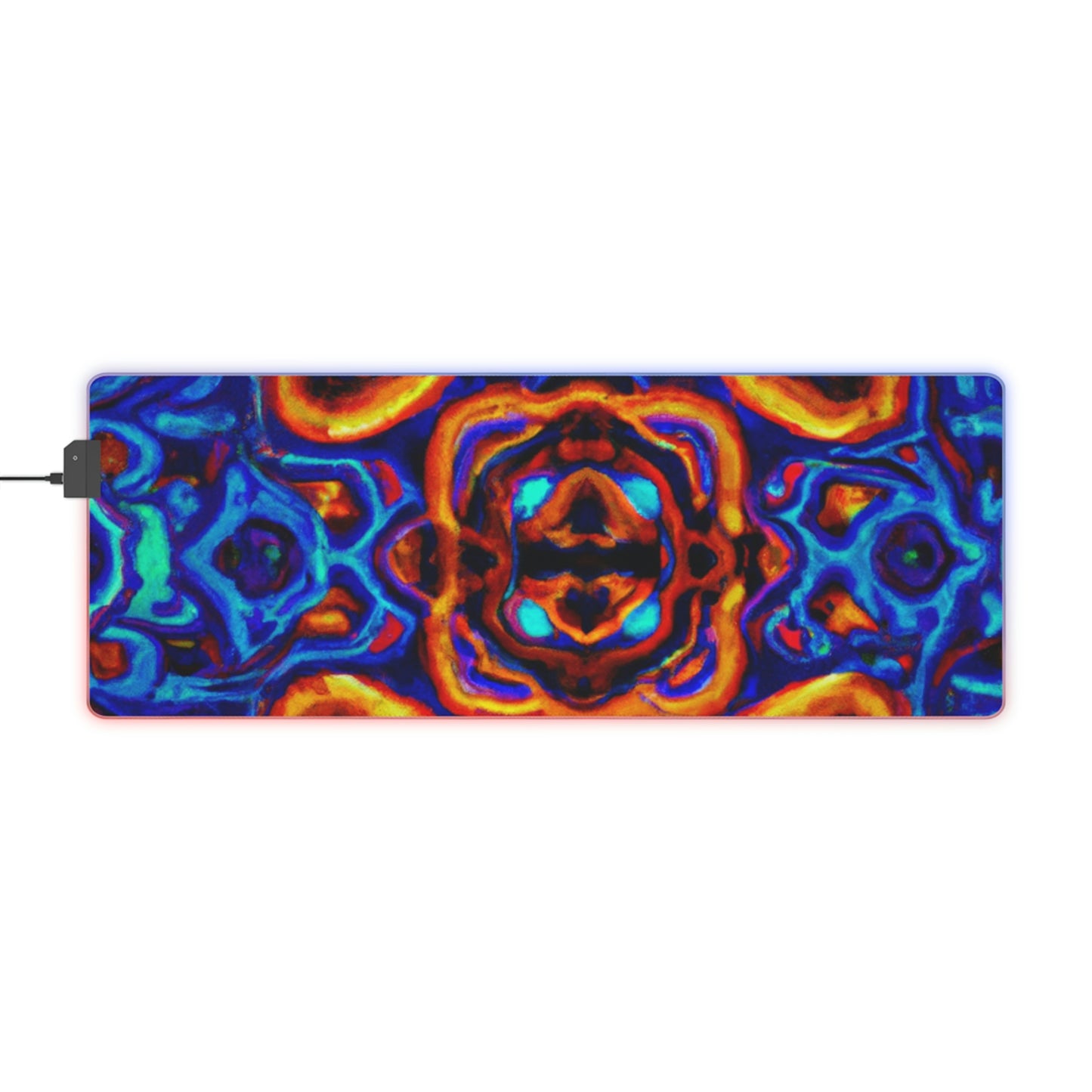 Morton Mayfield - Psychedelic Trippy LED Light Up Gaming Mouse Pad