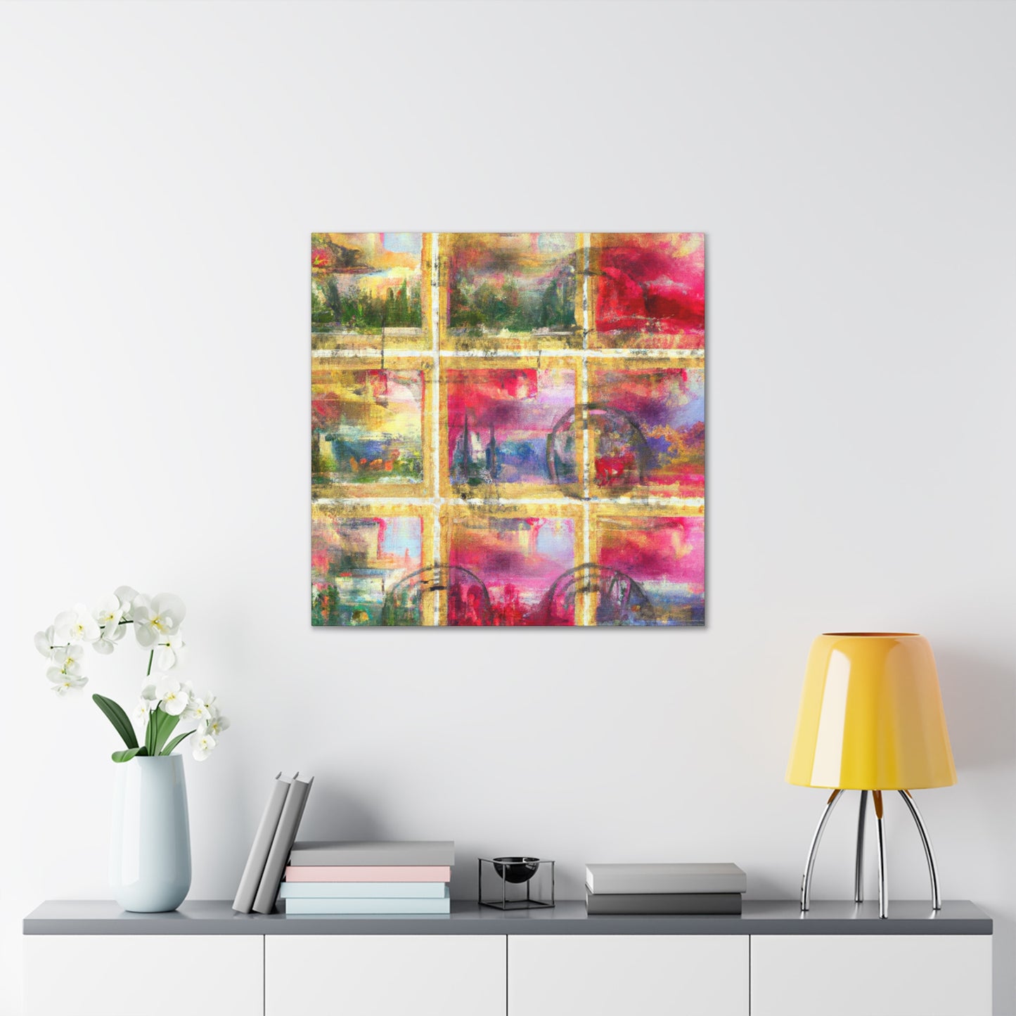 Cultural Celebrations: A Global Series of Stamps. - Postage Stamp Collector Canvas Wall Art