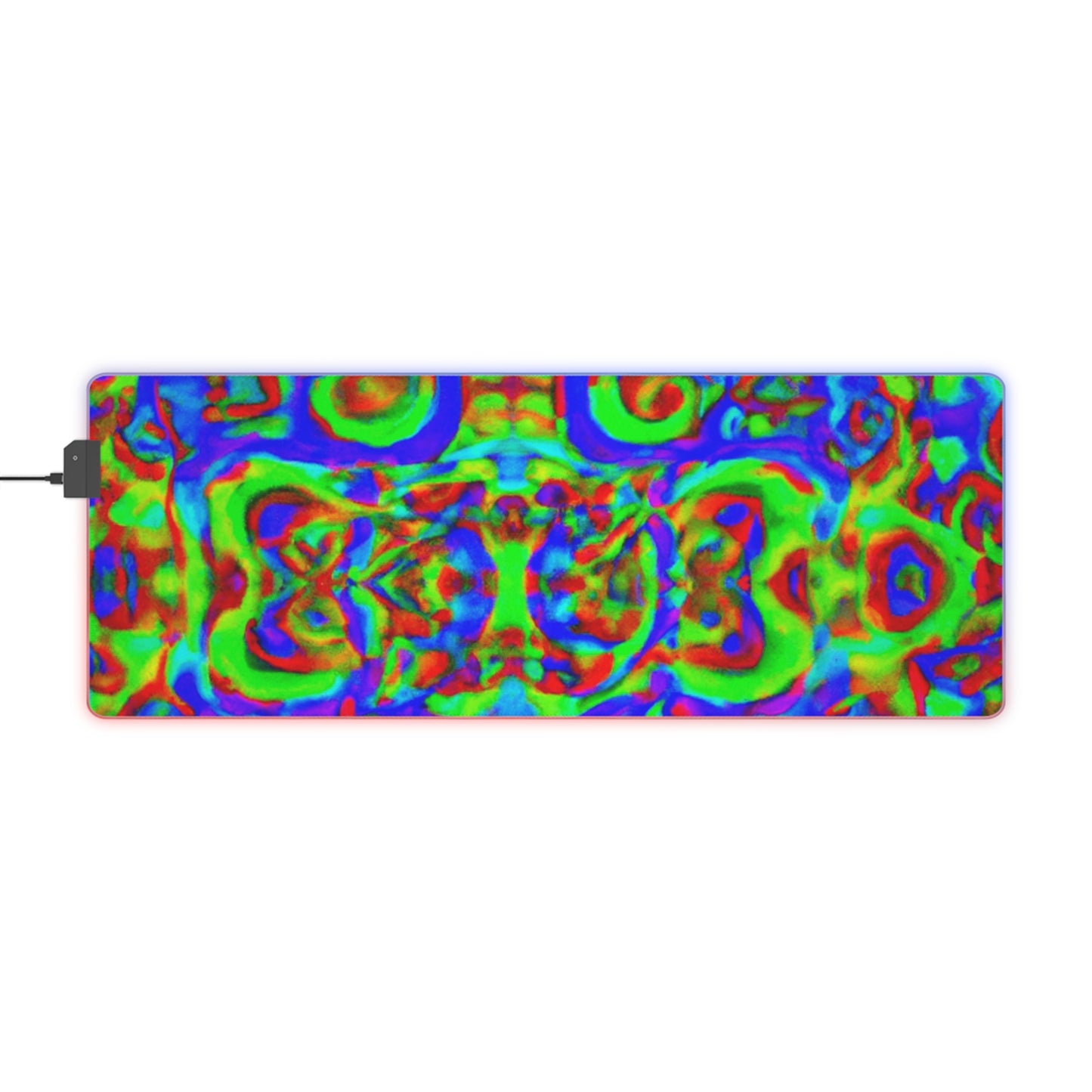 Lance Rocker - Psychedelic Trippy LED Light Up Gaming Mouse Pad