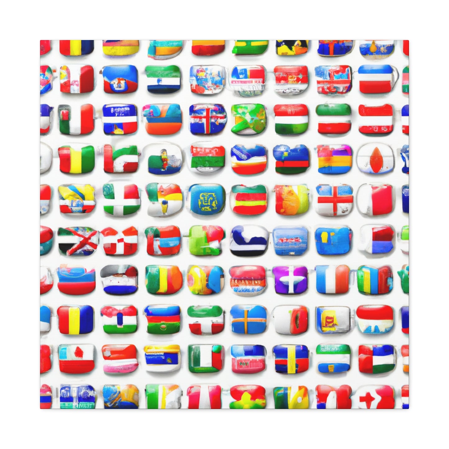 Emily Horton Flagmaker - Flags Of The World Canvas Wall Art