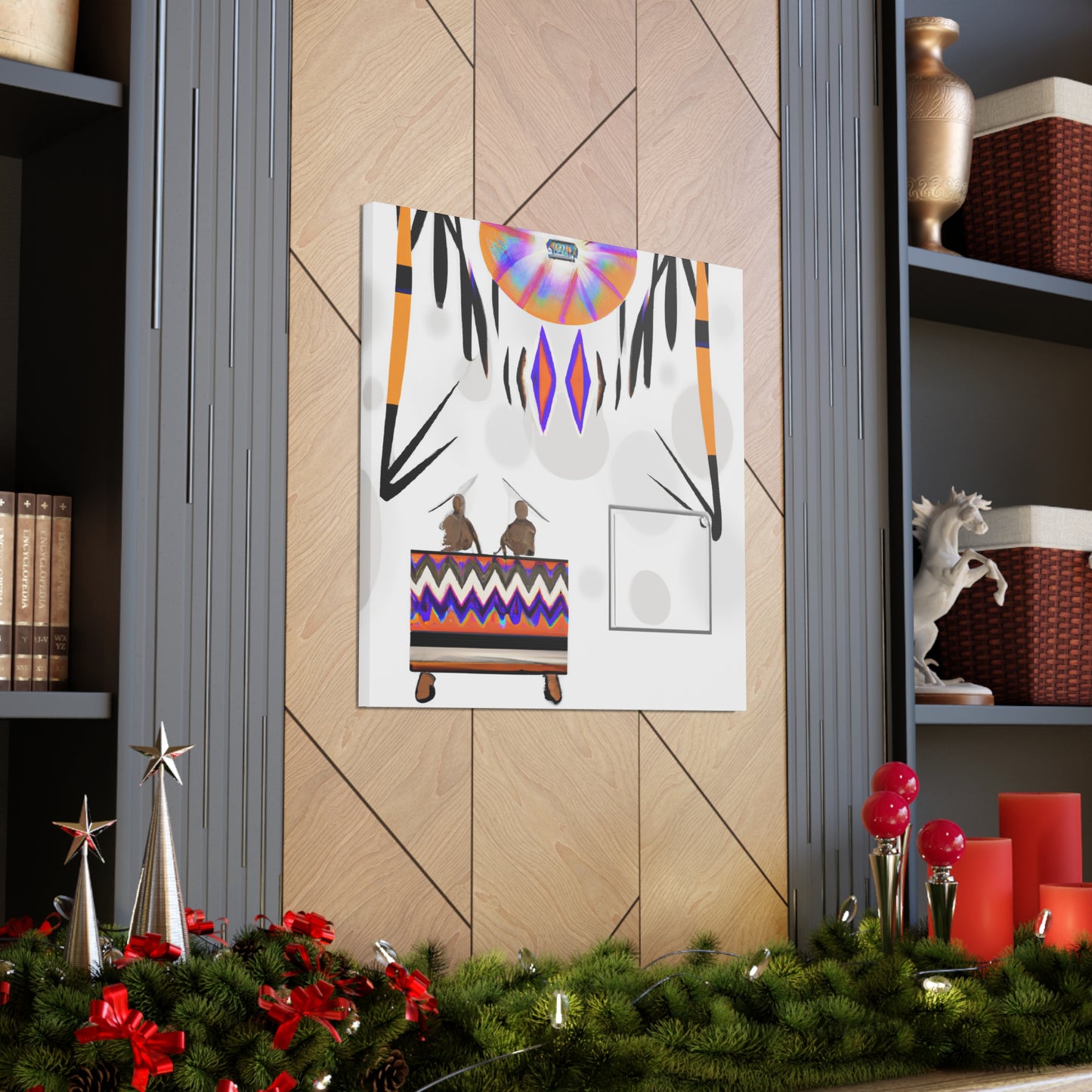 Watoka the Wise - Native American Indian Canvas Wall Art