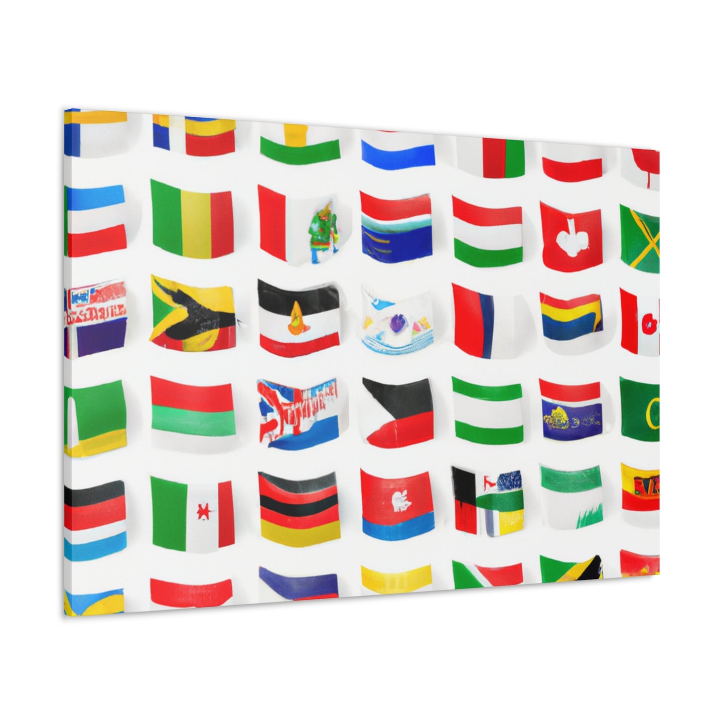 Emily Postwell - Flags Of The World Canvas Wall Art