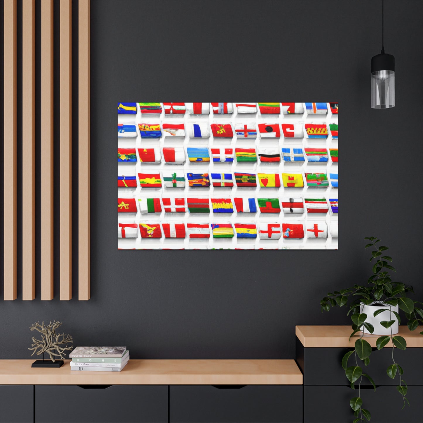 Antonio Hernandez Reyes - Flags Of The World Canvas Wall Art