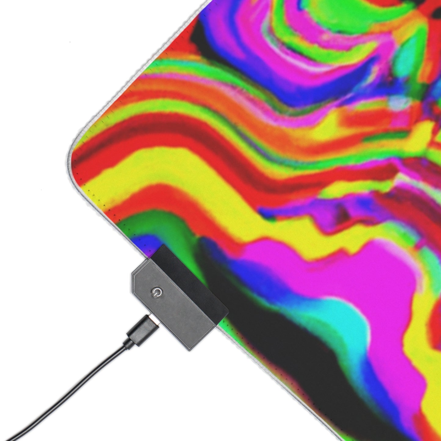 Fanny Flashback - Psychedelic Trippy LED Light Up Gaming Mouse Pad