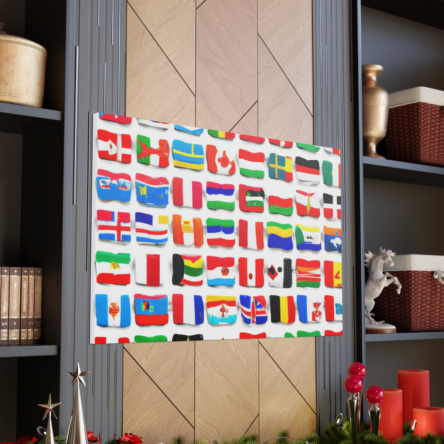 John Rhaes Flagmaker - Flags Of The World Canvas Wall Art