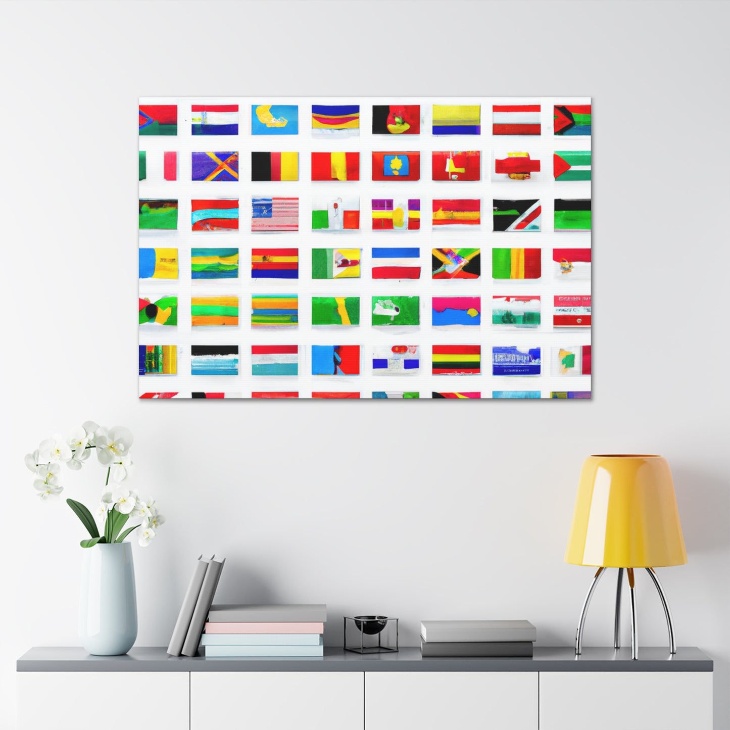 Winifred Atwell Fryer - Flags Of The World Canvas Wall Art