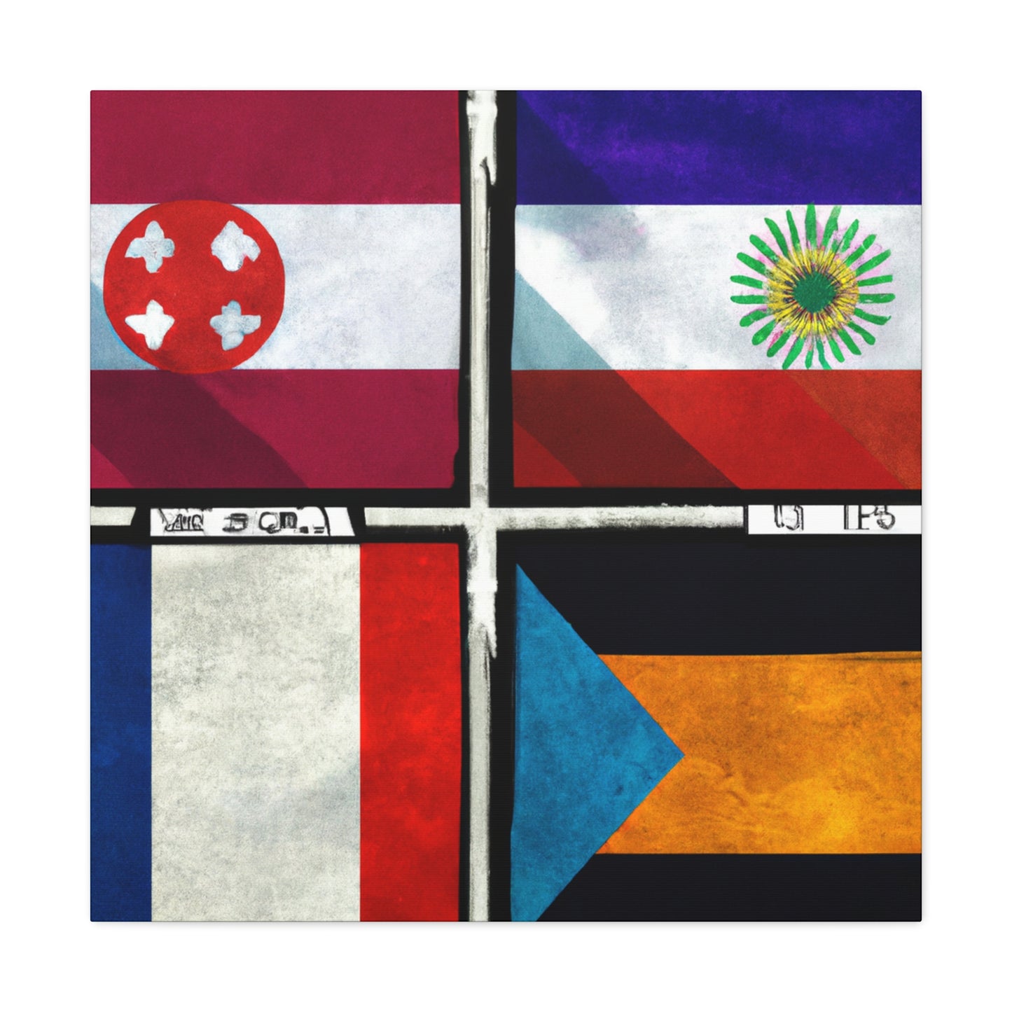 Charlotte Carey, Flag Maker of the 1800s. - Flags Of The World Canvas Wall Art