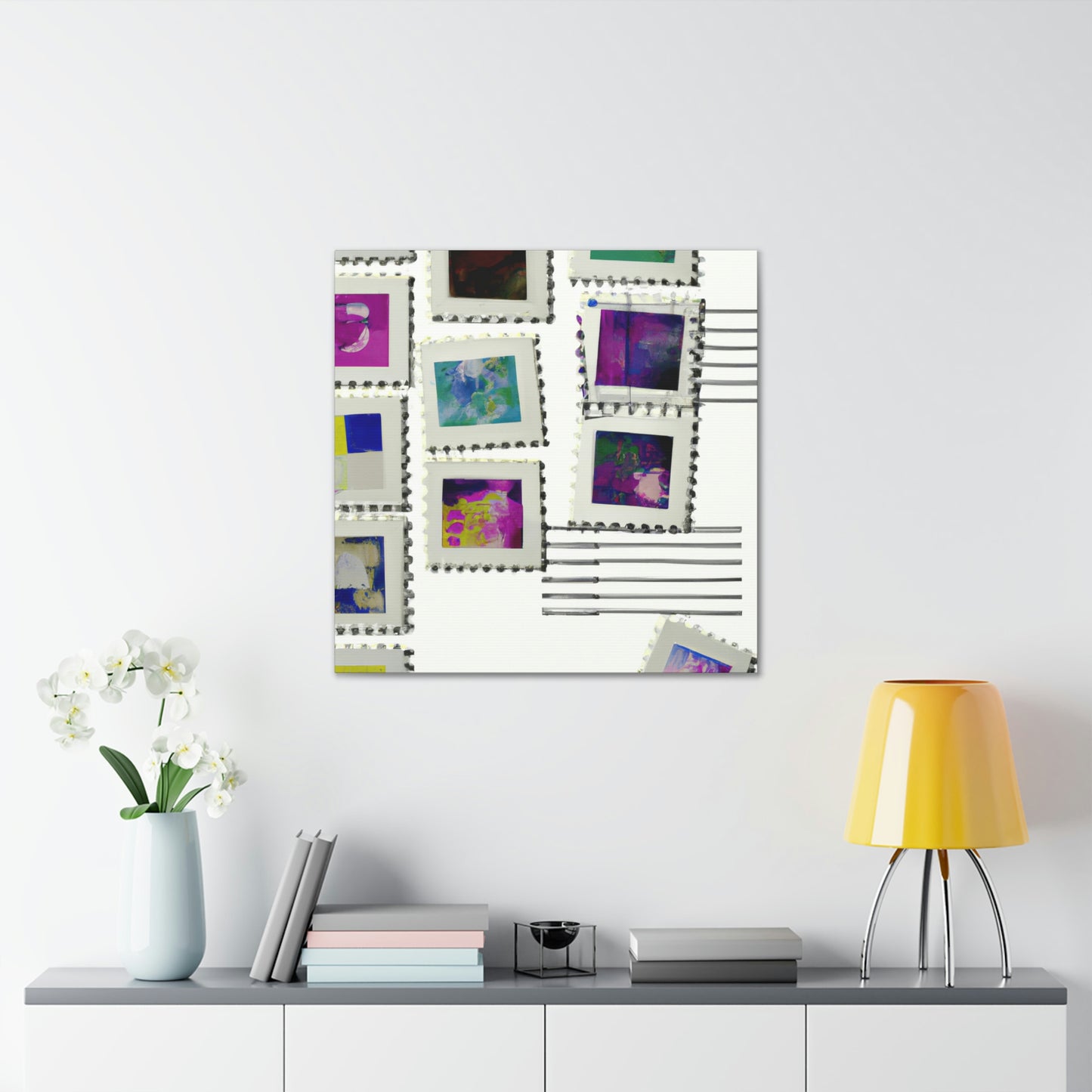 Global Discovery Stamps - Canvas
