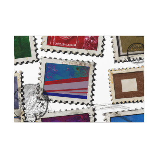 Global Heritage Stamps - Postage Stamp Collector Canvas Wall Art