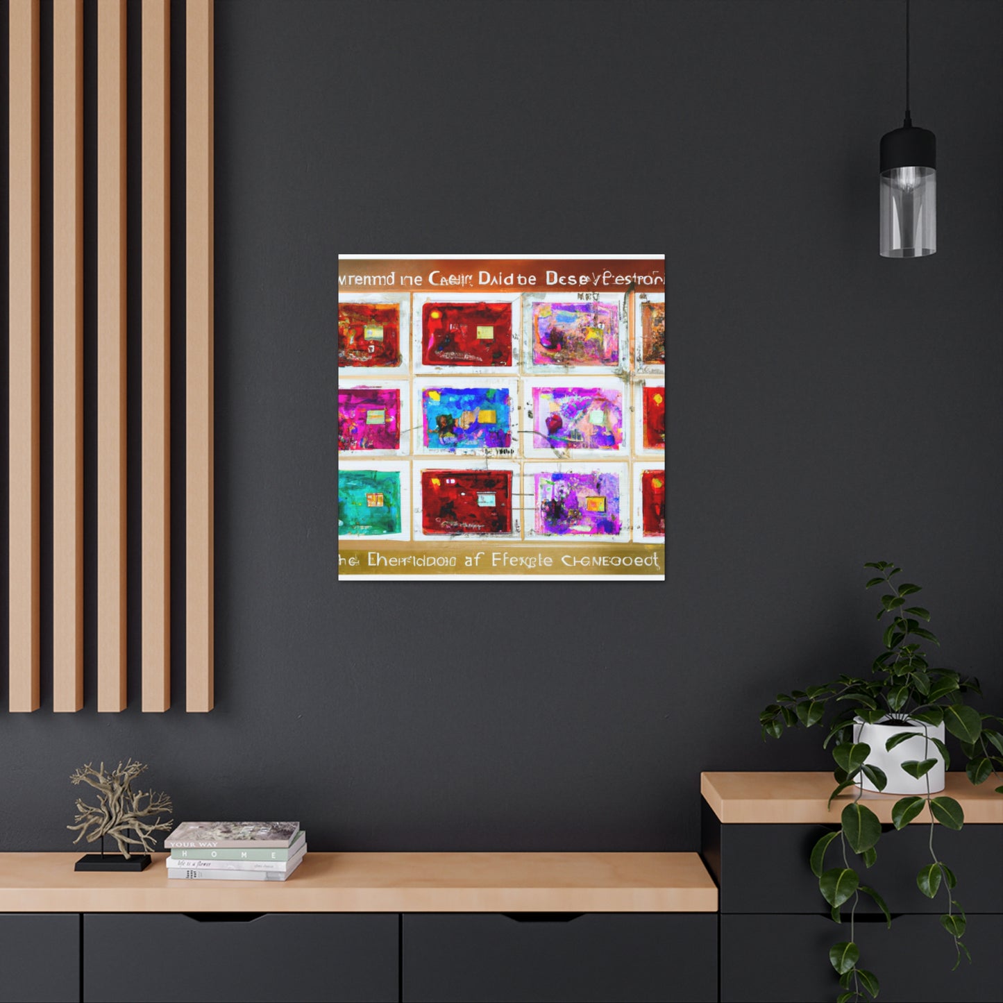 "Global Journeys" postage stamps - Postage Stamp Collector Canvas Wall Art