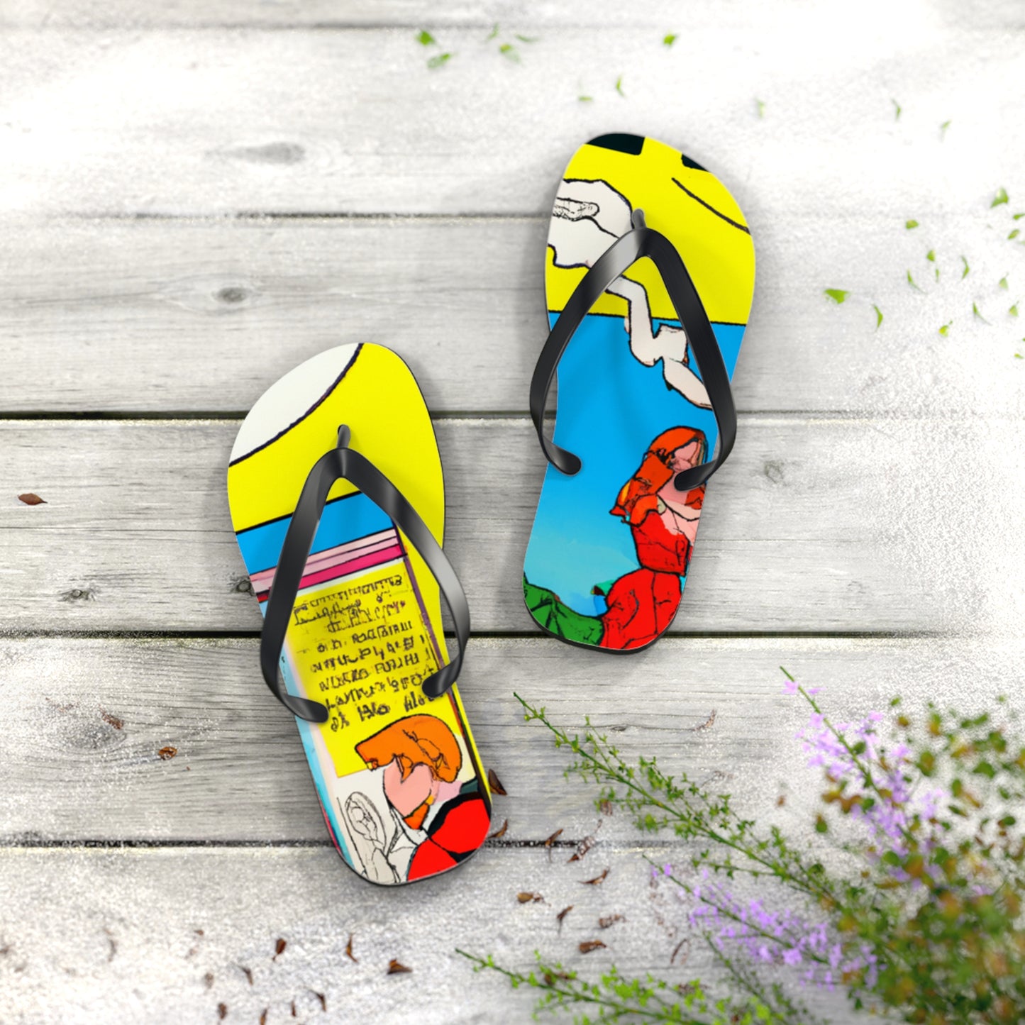 Super Bolt Lightning - Comics Collector Flip Flop Beach Sandals