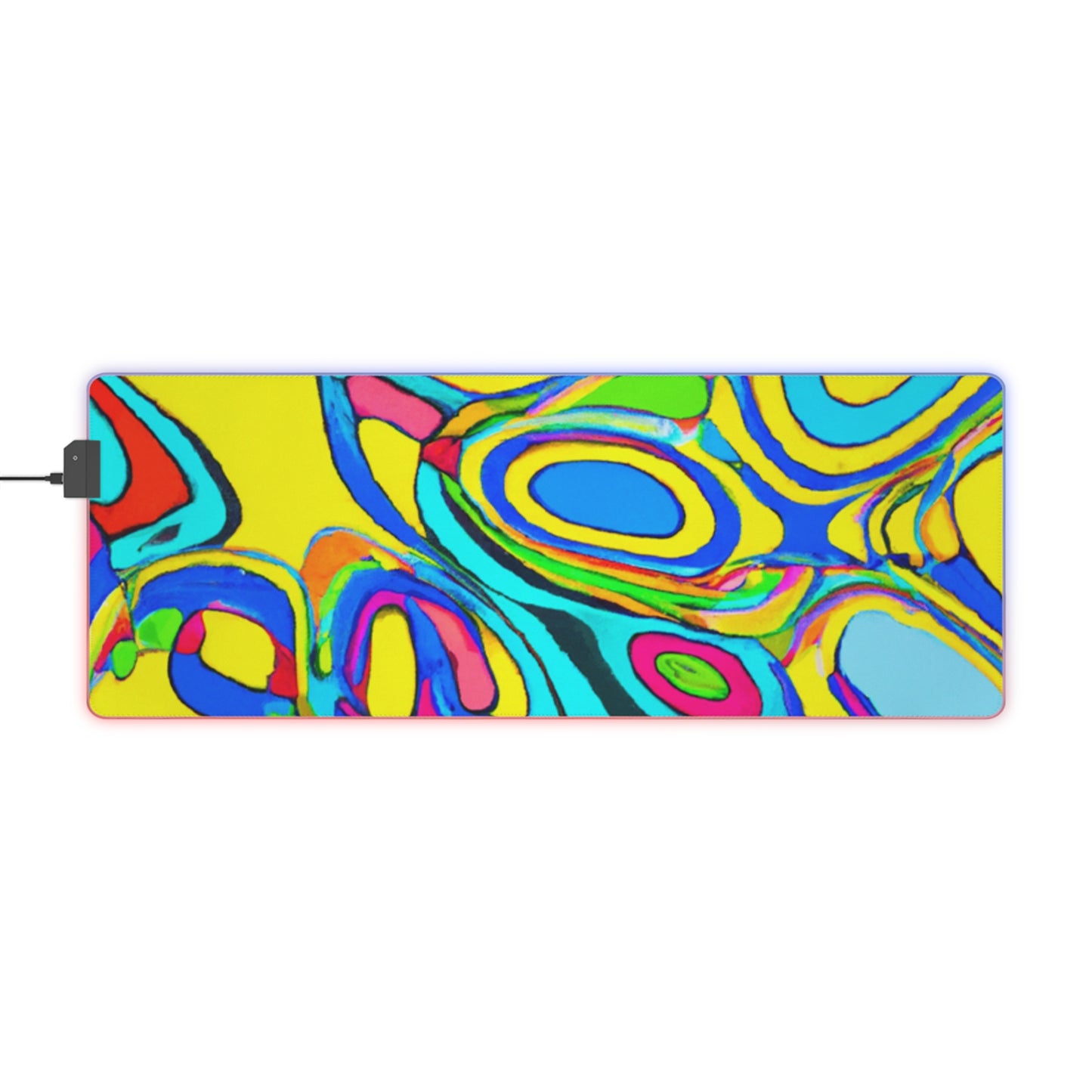 Amelia Astroblast - Psychedelic Trippy LED Light Up Gaming Mouse Pad