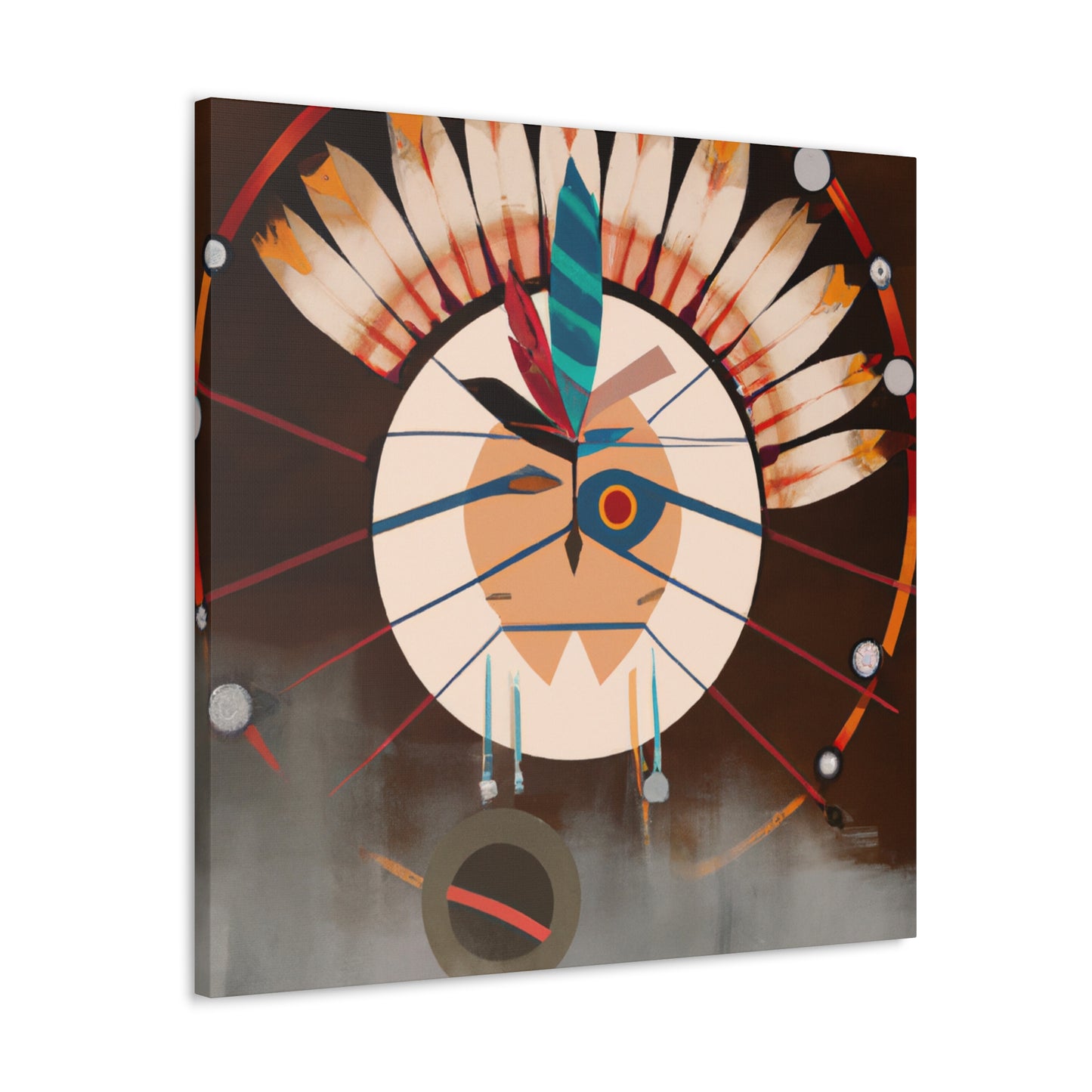 Running Elk - Native American Indian Canvas Wall Art