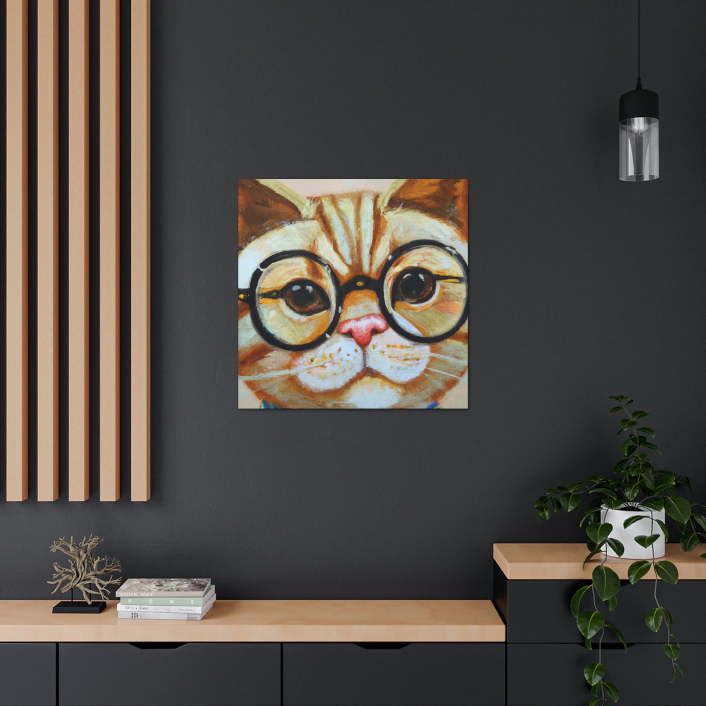 Sylvester 'Sugar' Snickers - Cat Lovers Canvas Wall Art