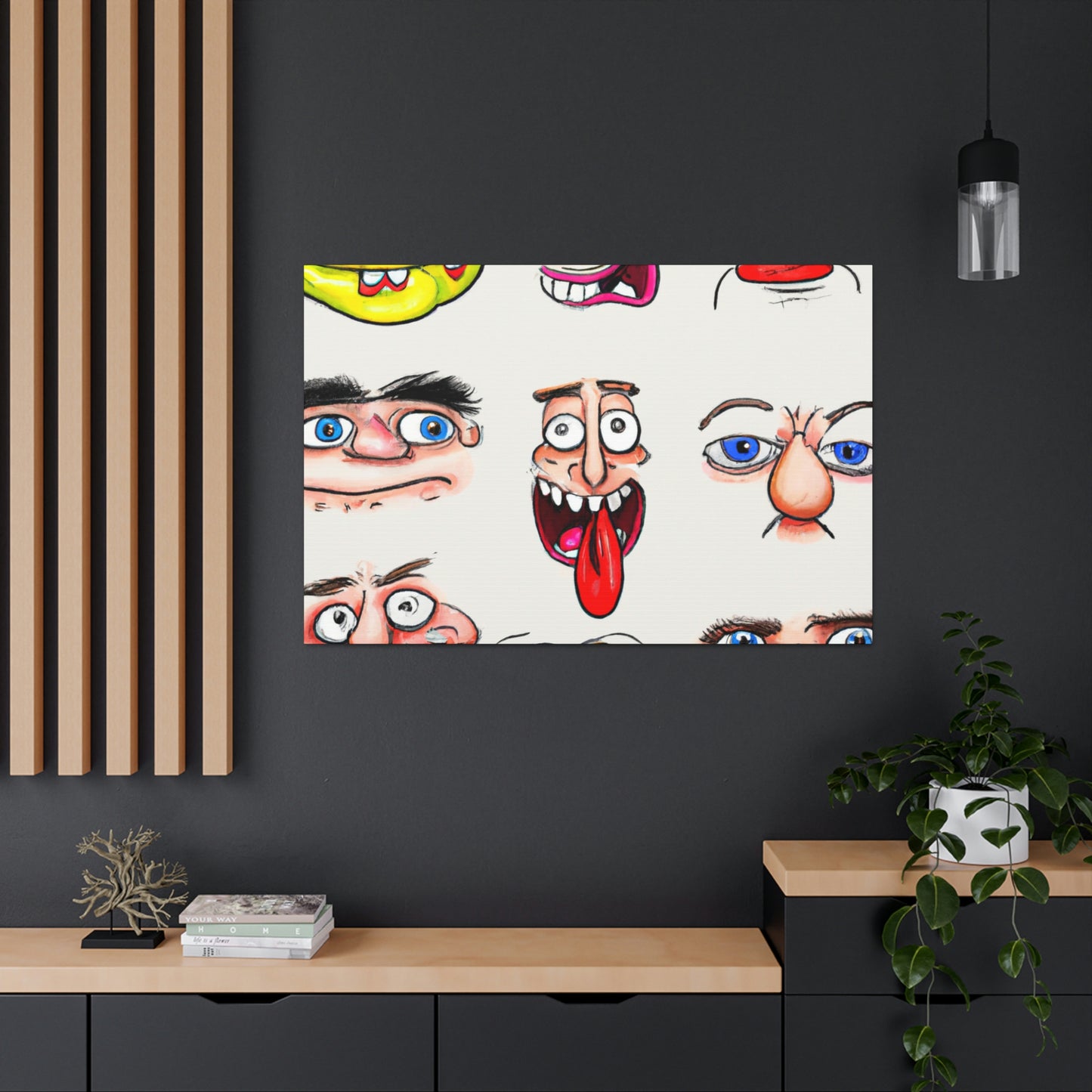 Edgaria Fairweave - Cartoon Collector Canvas Wall Art