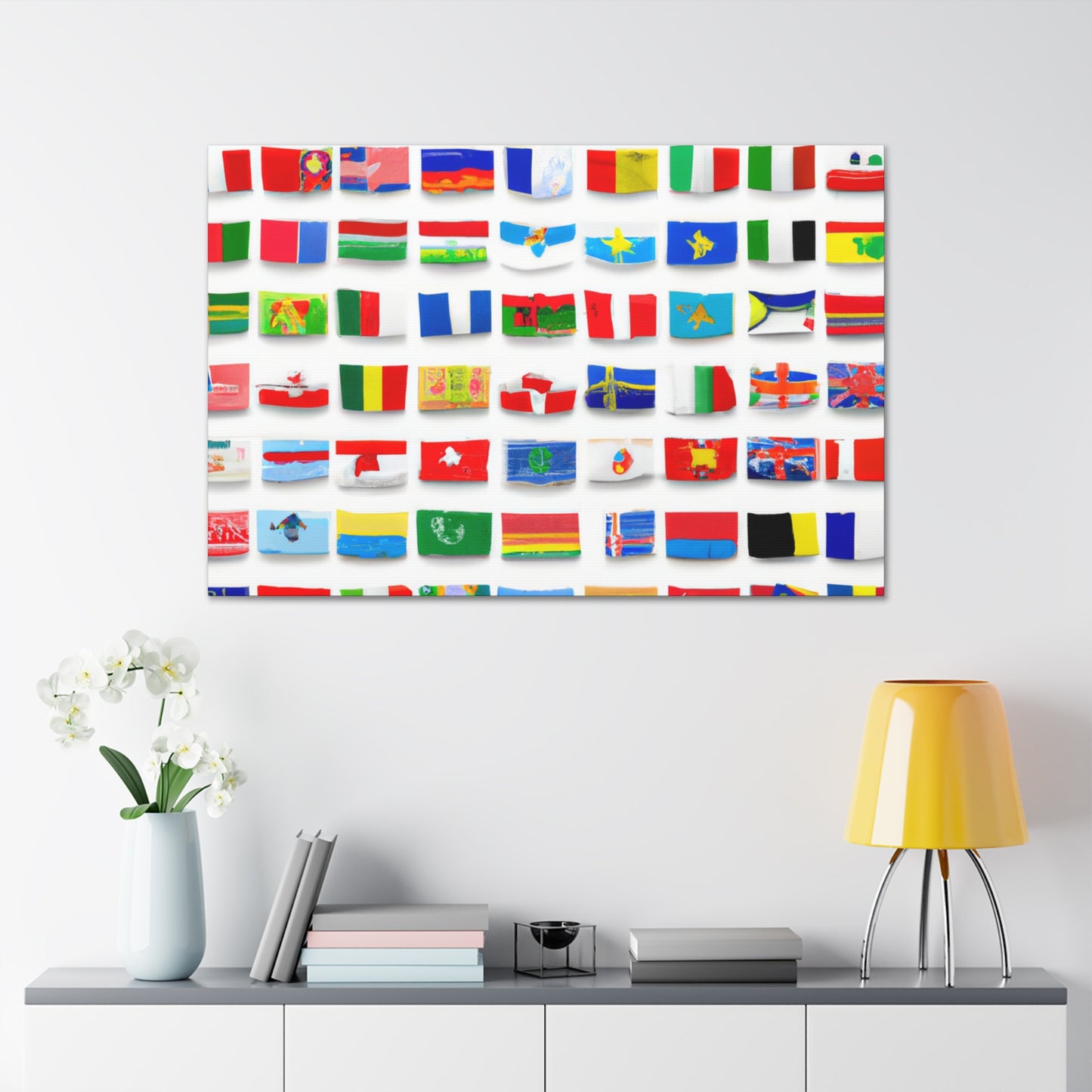 Adelina Frizzell. - Flags Of The World Canvas Wall Art