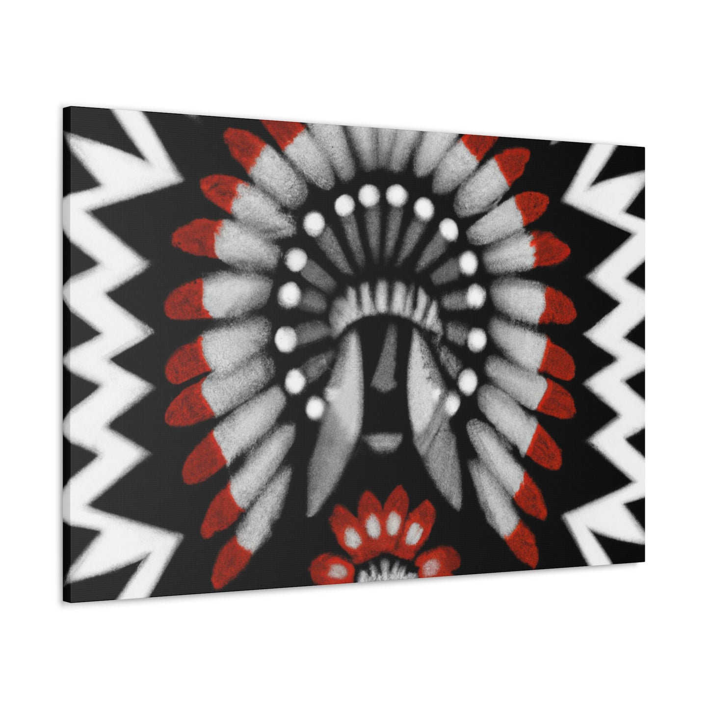 Running Elk - Native American Indian Canvas Wall Art