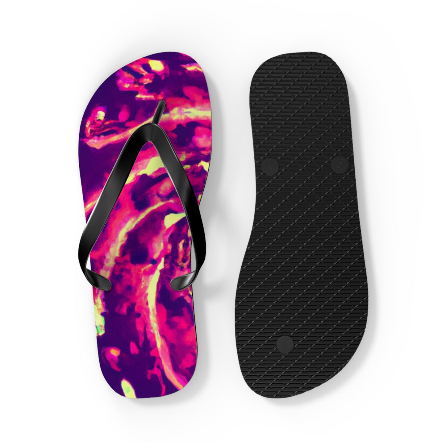 Vicente Broguesmith - Psychedelic Trippy Flip Flop Beach Sandals