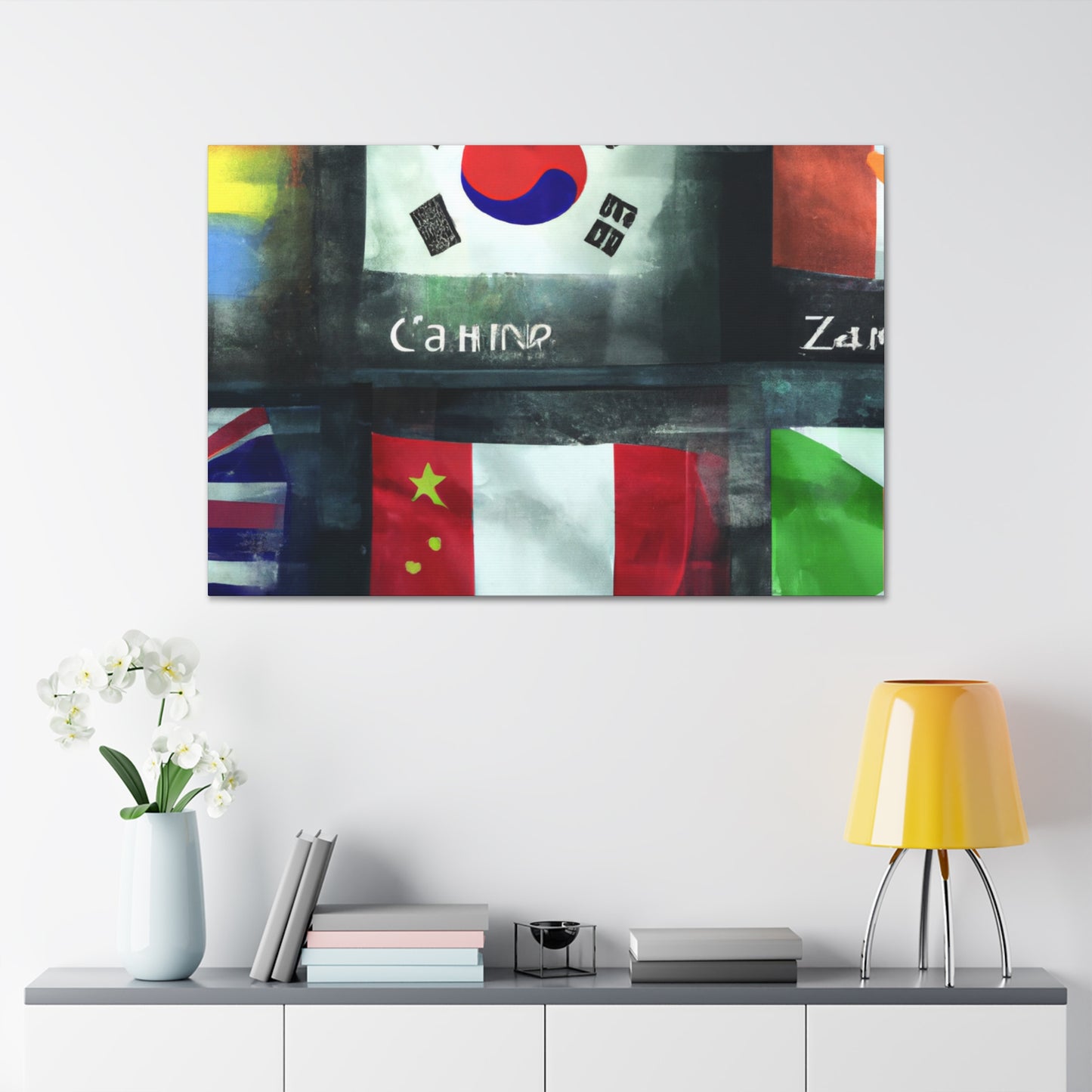 John R. L. Beattie - Flags Of The World Canvas Wall Art