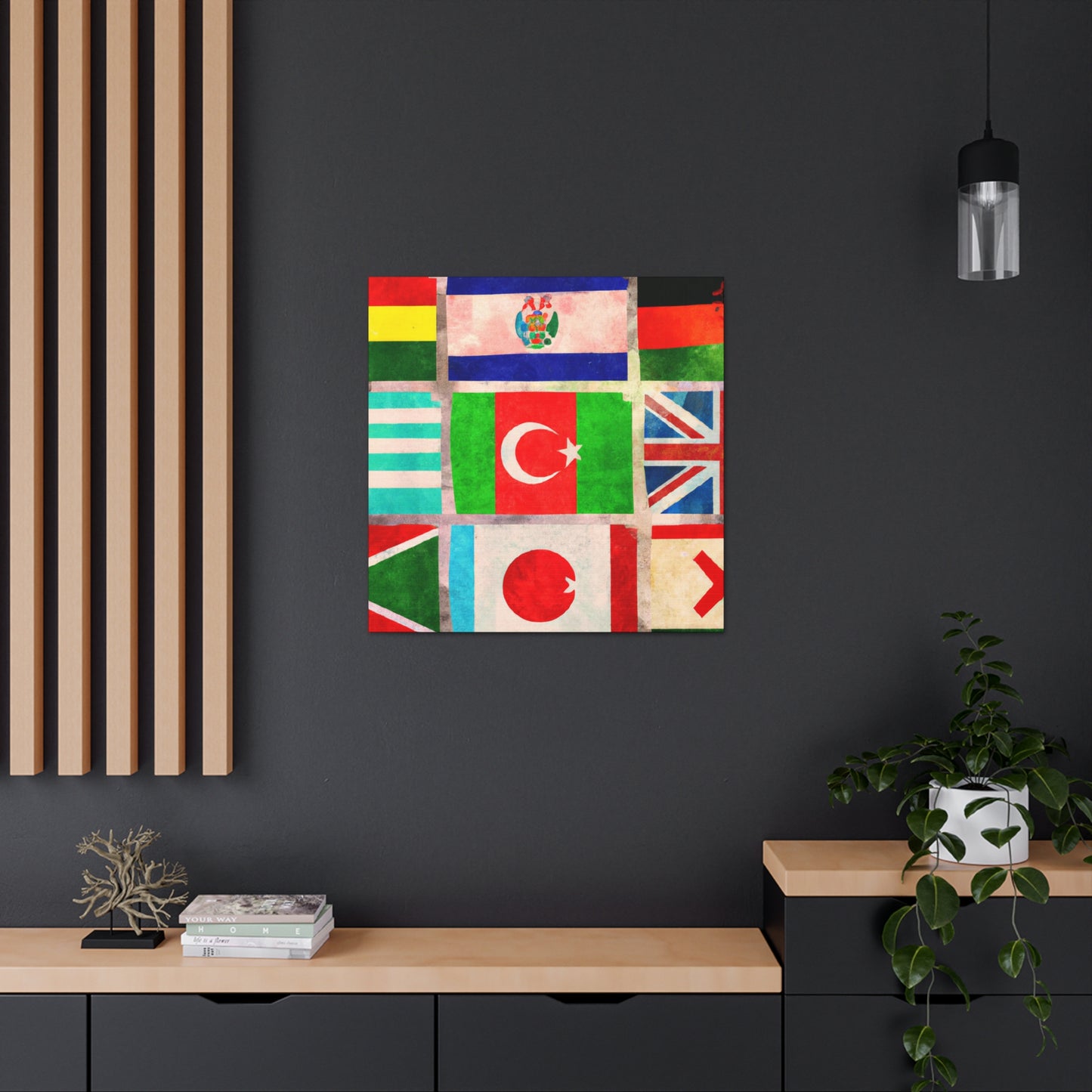 Frances Bellamy - Flags Of The World Canvas Wall Art